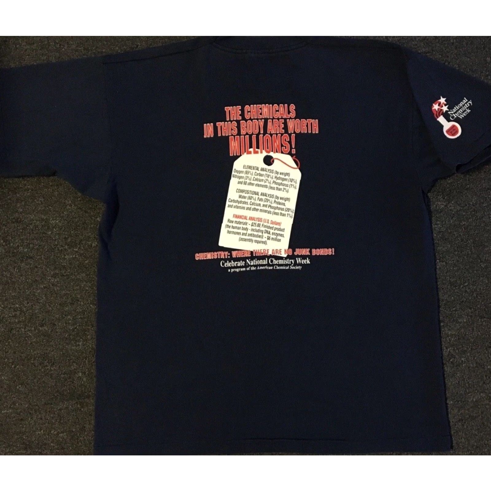 Vintage VINTAGE 90s National Chemistry Week Faded Shirt XL Blue Graphic Tee Mens Chemistry Humor Scientist 80s Grunge Size US XL / EU 56 / 4 - 2 Thumbnail