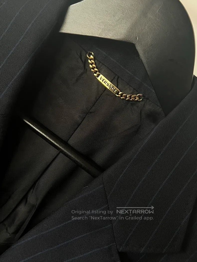 Versace Versace Classic logo striped suit Size 44S - 4 Thumbnail