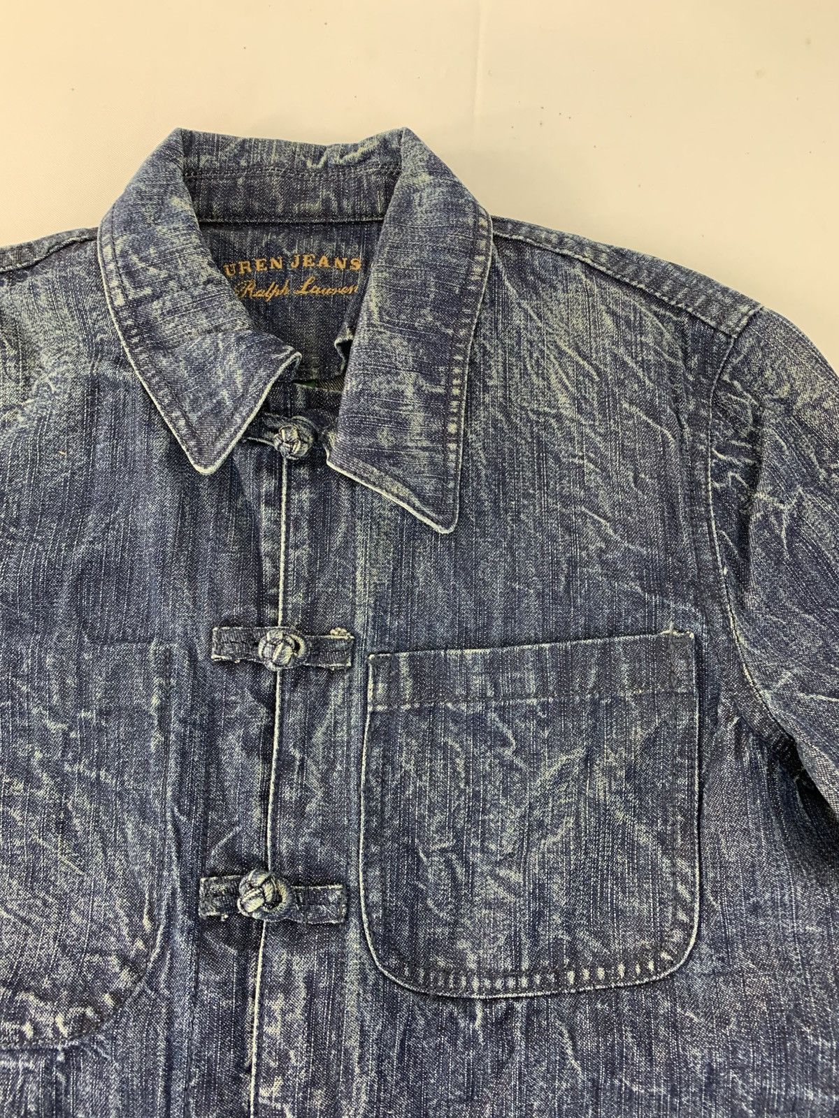 Ralph Lauren 90s Ralph Lauren Jeans Co Toggle Clasp Denim Jacket Size US S / EU 44-46 / 1 - 4 Thumbnail