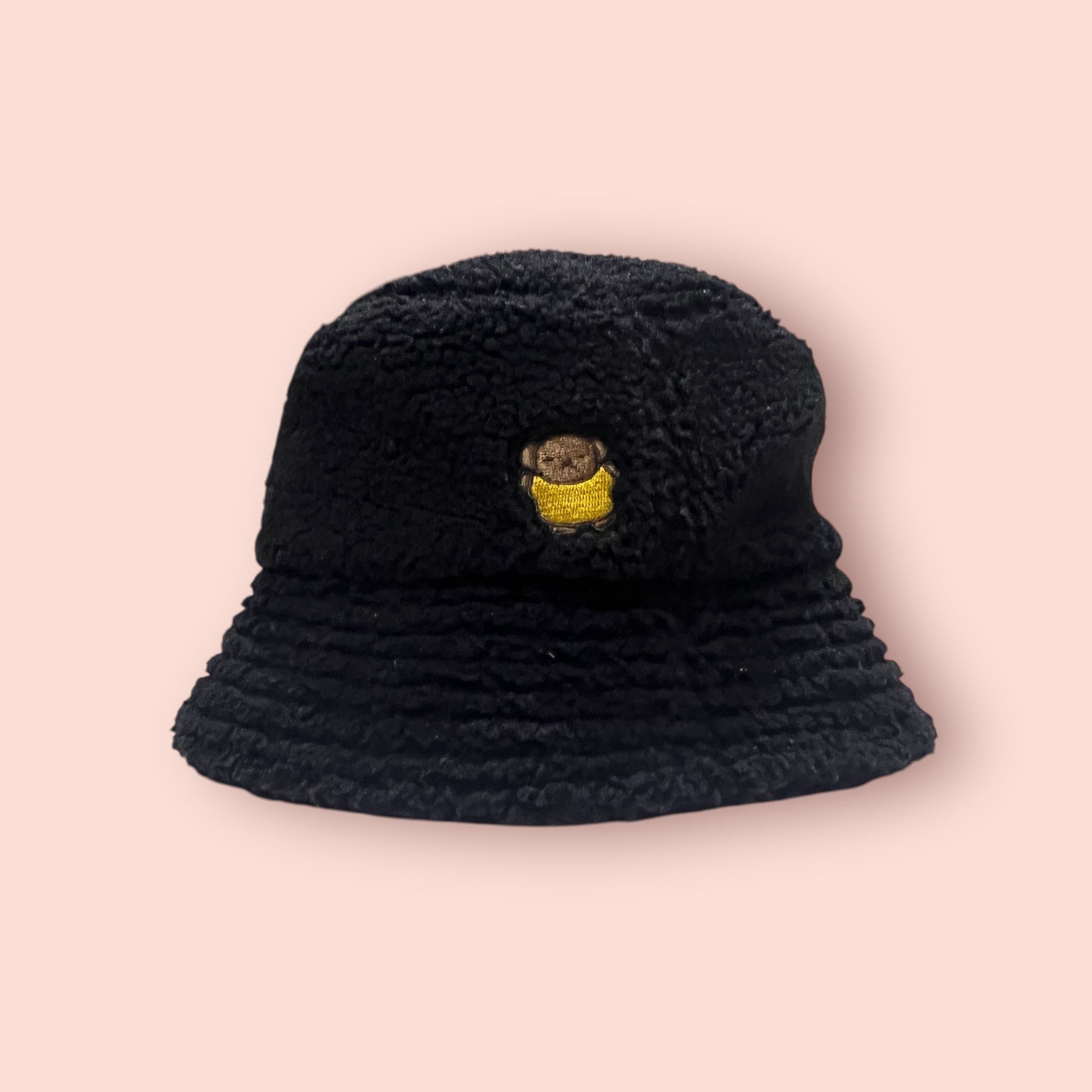 Anime × Cartoon Network × Japanese Brand EMBROIDERED MIFFY BEAR LOGO FLUFFY FLEECE BUCKET HAT Size ONE SIZE - 1 Thumbnail