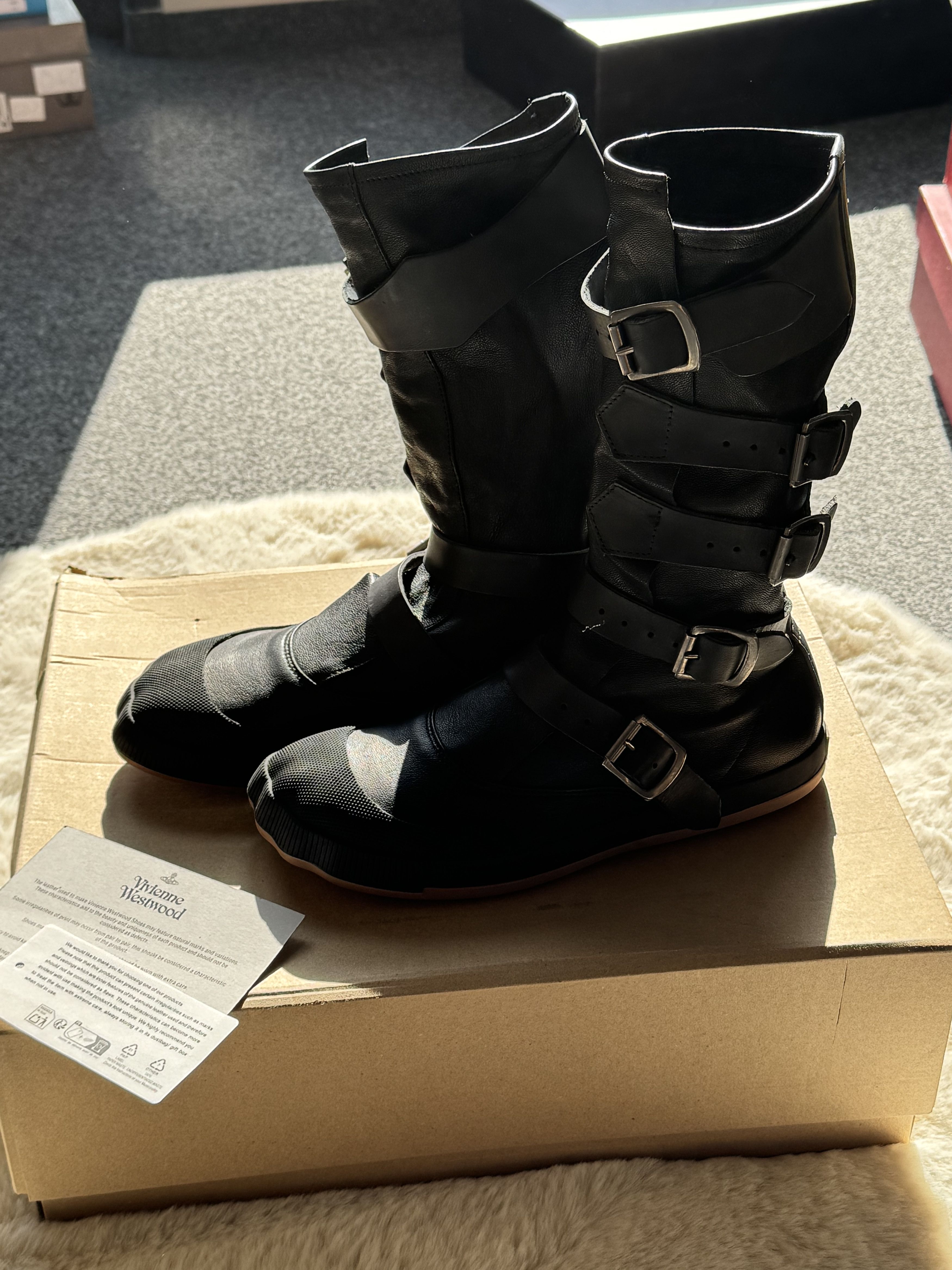 Vivienne Westwood Vivienne Westwood black cowboy boots with buckles 38 Size US 7 / IT 37 - 9 Thumbnail