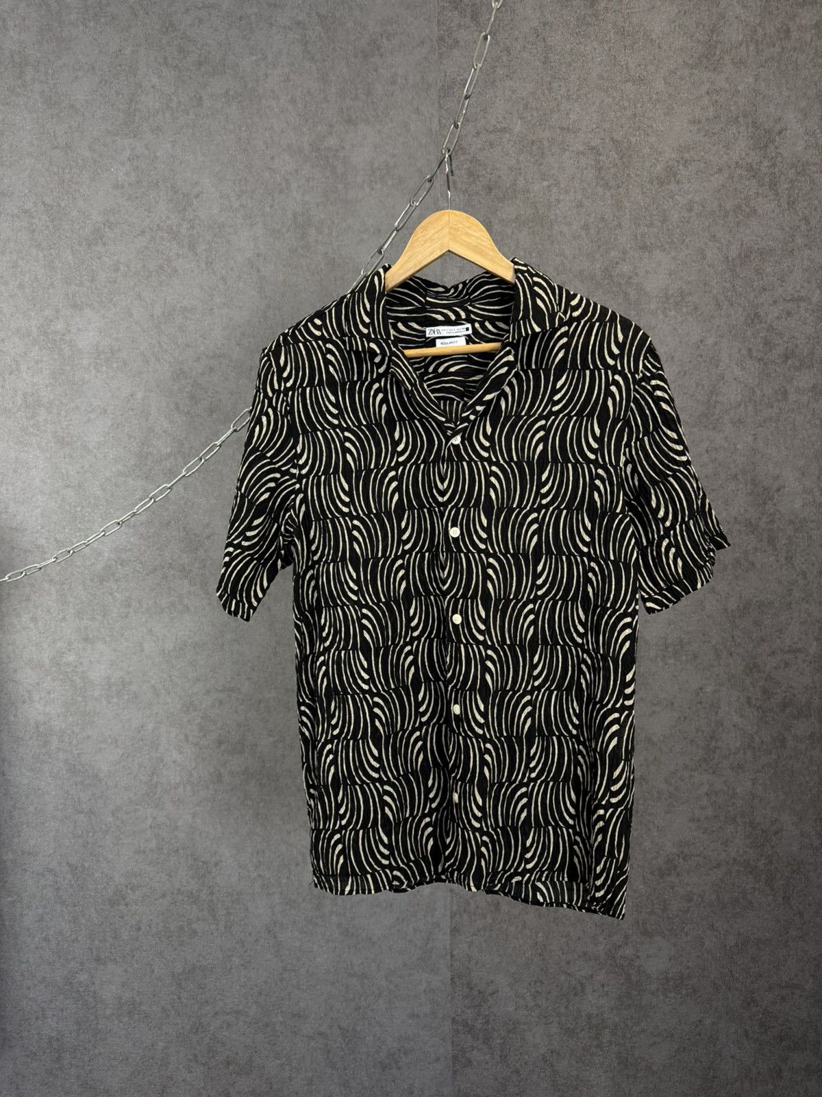Zara Zara Man art crazy Hawaiian shirt Size US S / EU 44-46 / 1 - 1 Thumbnail