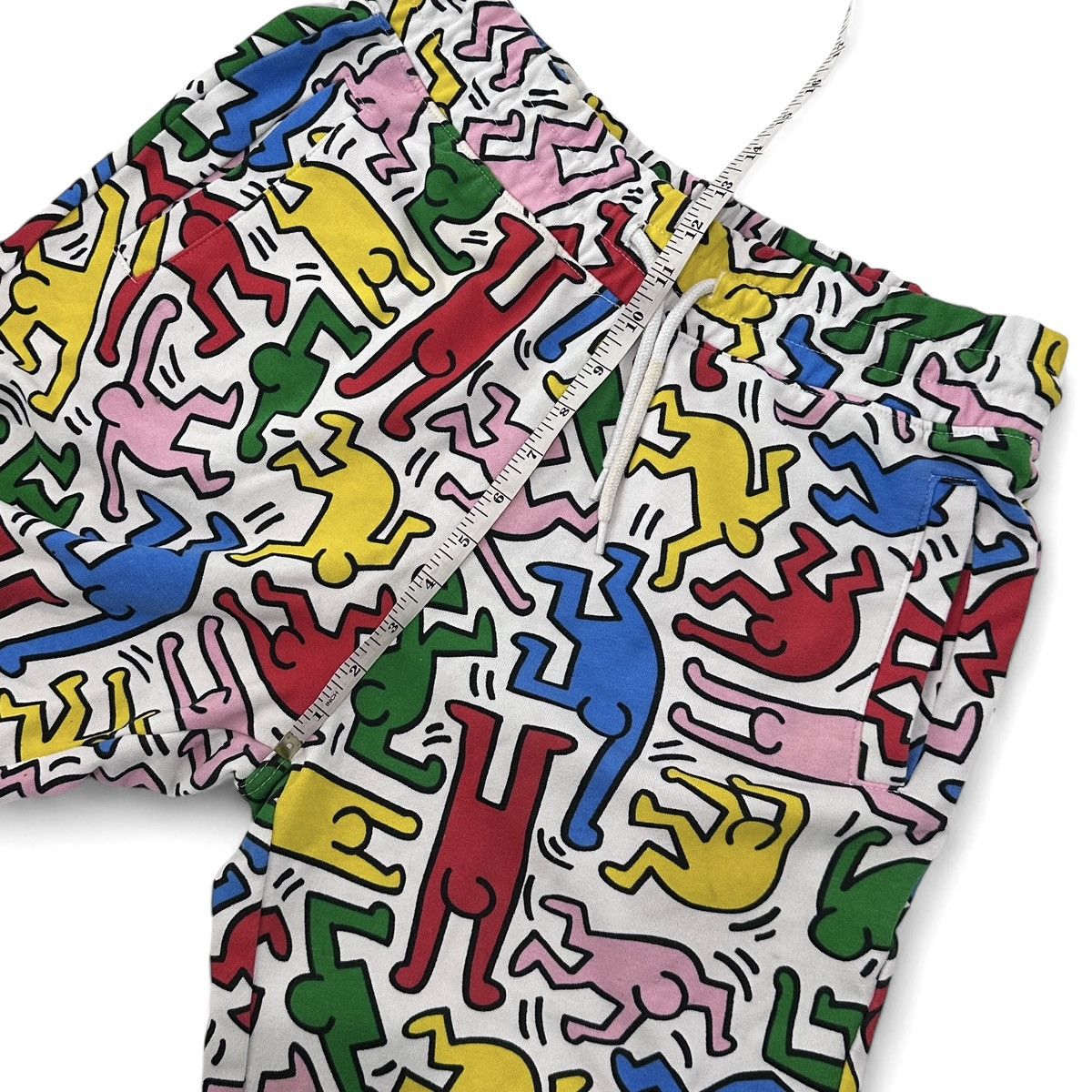 Other Men’s Keith Haring Shorts Jogger Rainbow Doodle Retro 90s Size US 29 - 6 Thumbnail