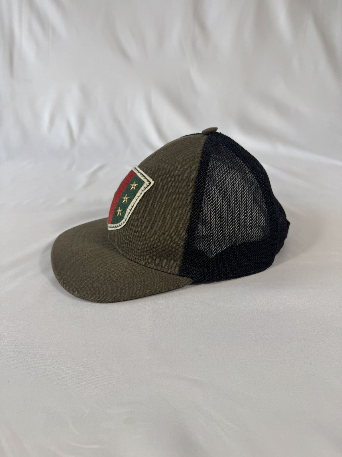 Gucci Gucci military green cotton crest applique baseball cap Size ONE SIZE - 3 Thumbnail