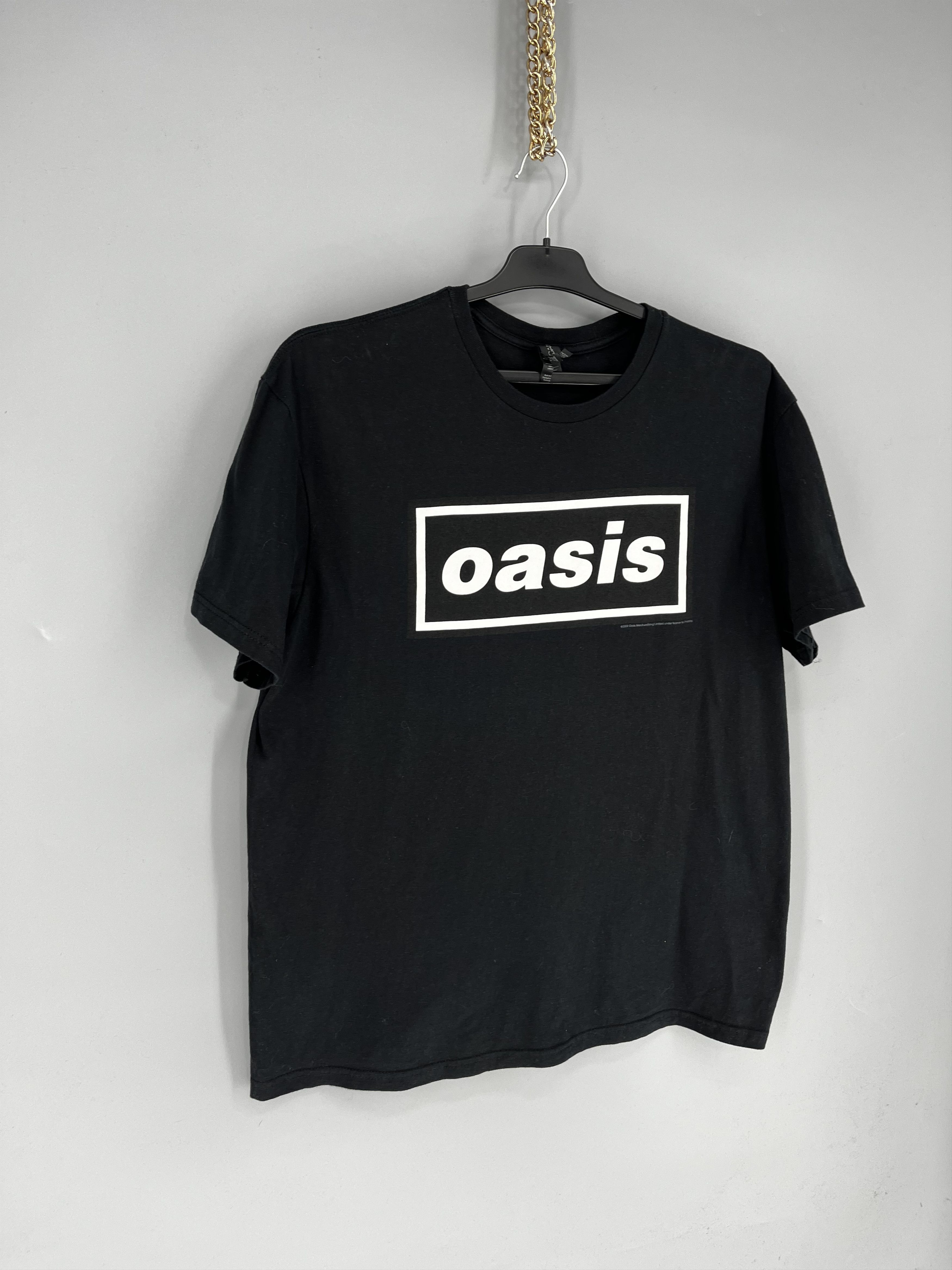 Band Tees Vintage Oasis 2022 Y2K Box Logo Sky White T Shirt Size US L / EU 52-54 / 3 - 2 Thumbnail