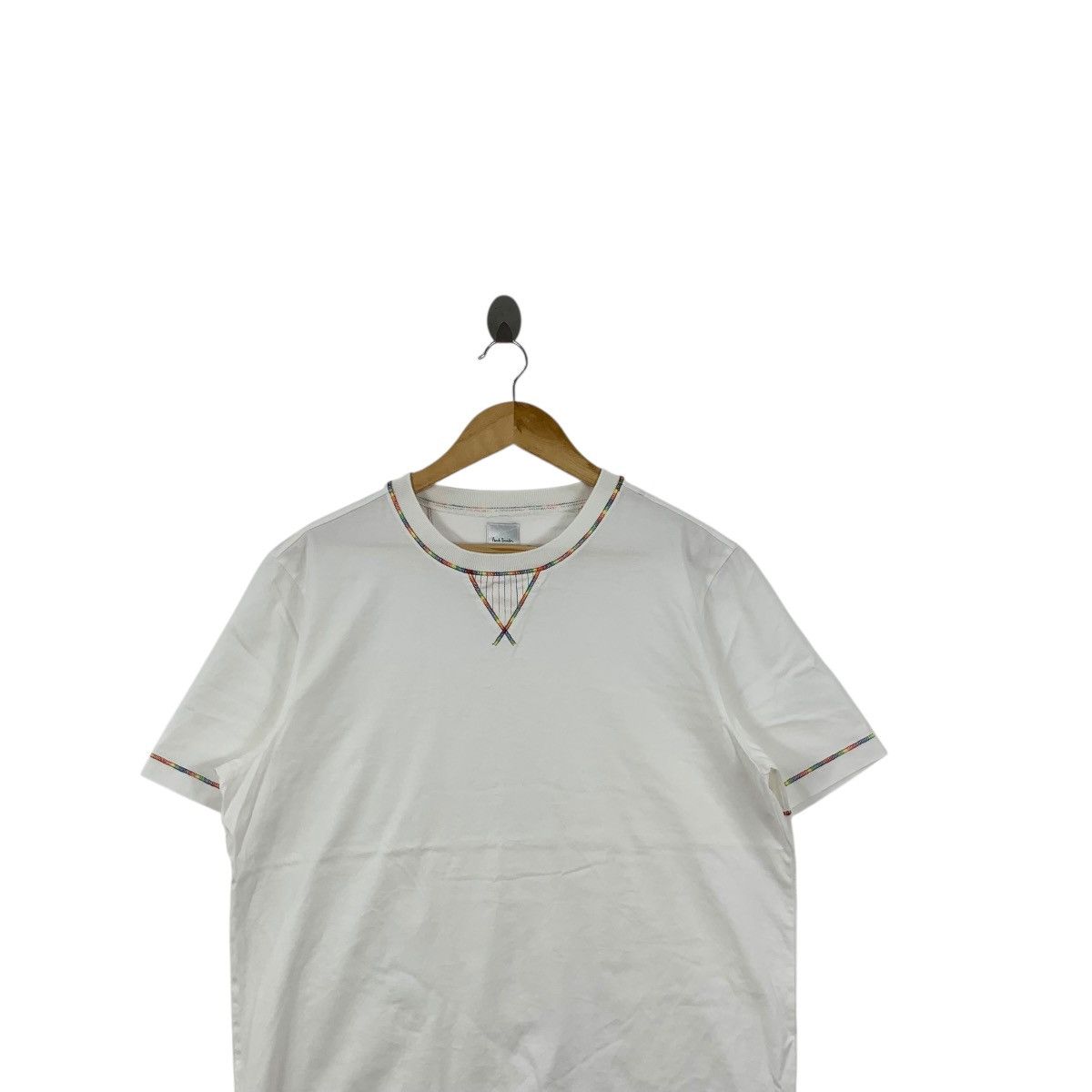 Paul Smith Vintage PAUL SMITH LONDON Minimalist Design Ringer Tee Shirt Size US L / EU 52-54 / 3 - 2 Thumbnail