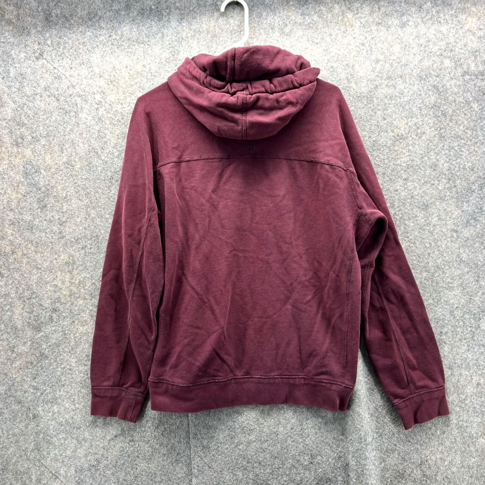 American Eagle Outfitters American Eagle Sweater Hoodie Pullover Fleece Knit Mens Medium Burgundy Red Cotton Sweatshirt Jacket Size US M / EU 48-50 / 2 - 2 Thumbnail