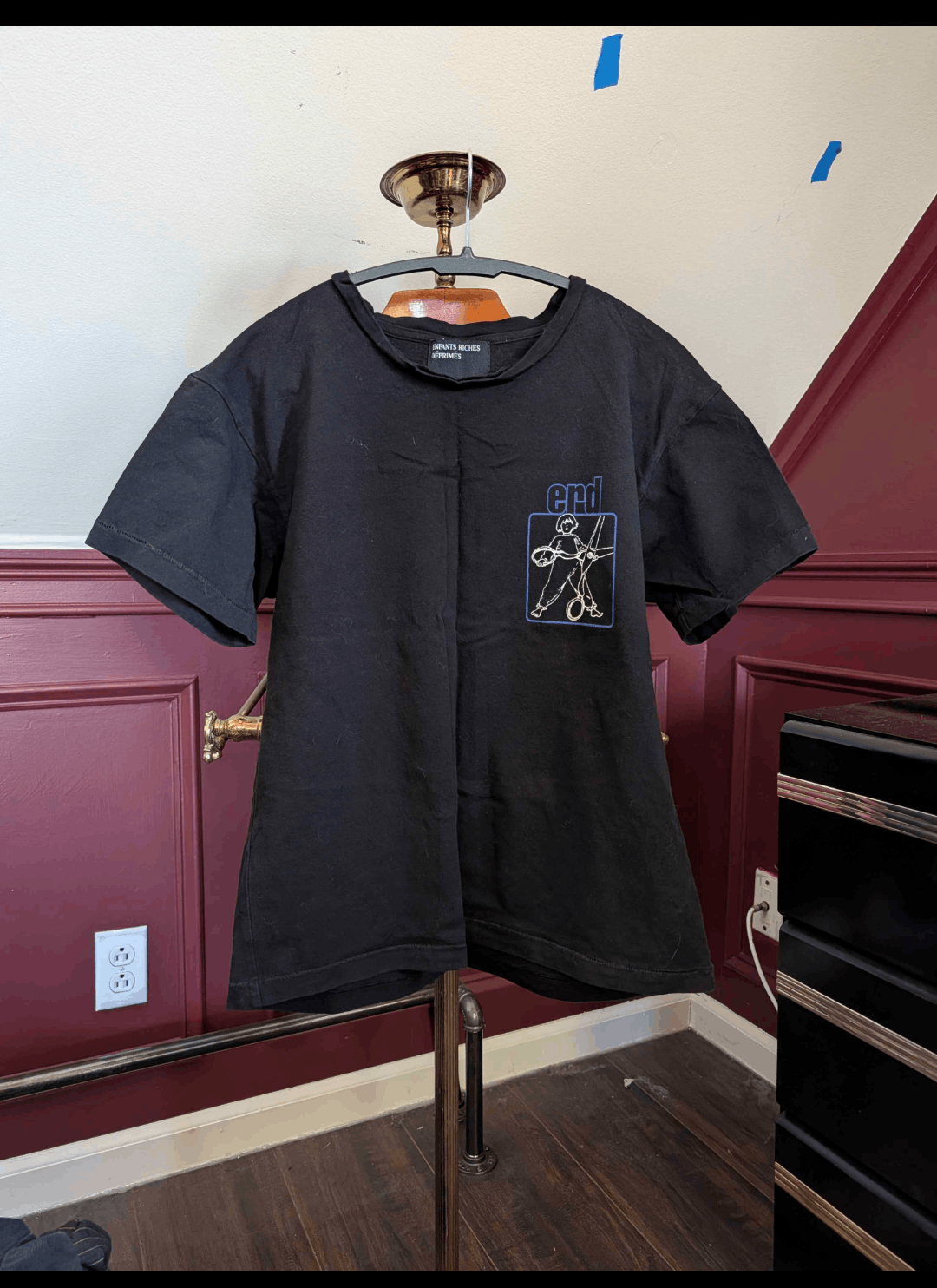 Enfants Riches Deprimes Black Nursery to Misery scissors comic t-shirt XS Size US XS / EU 42 / 0 - 1 Thumbnail