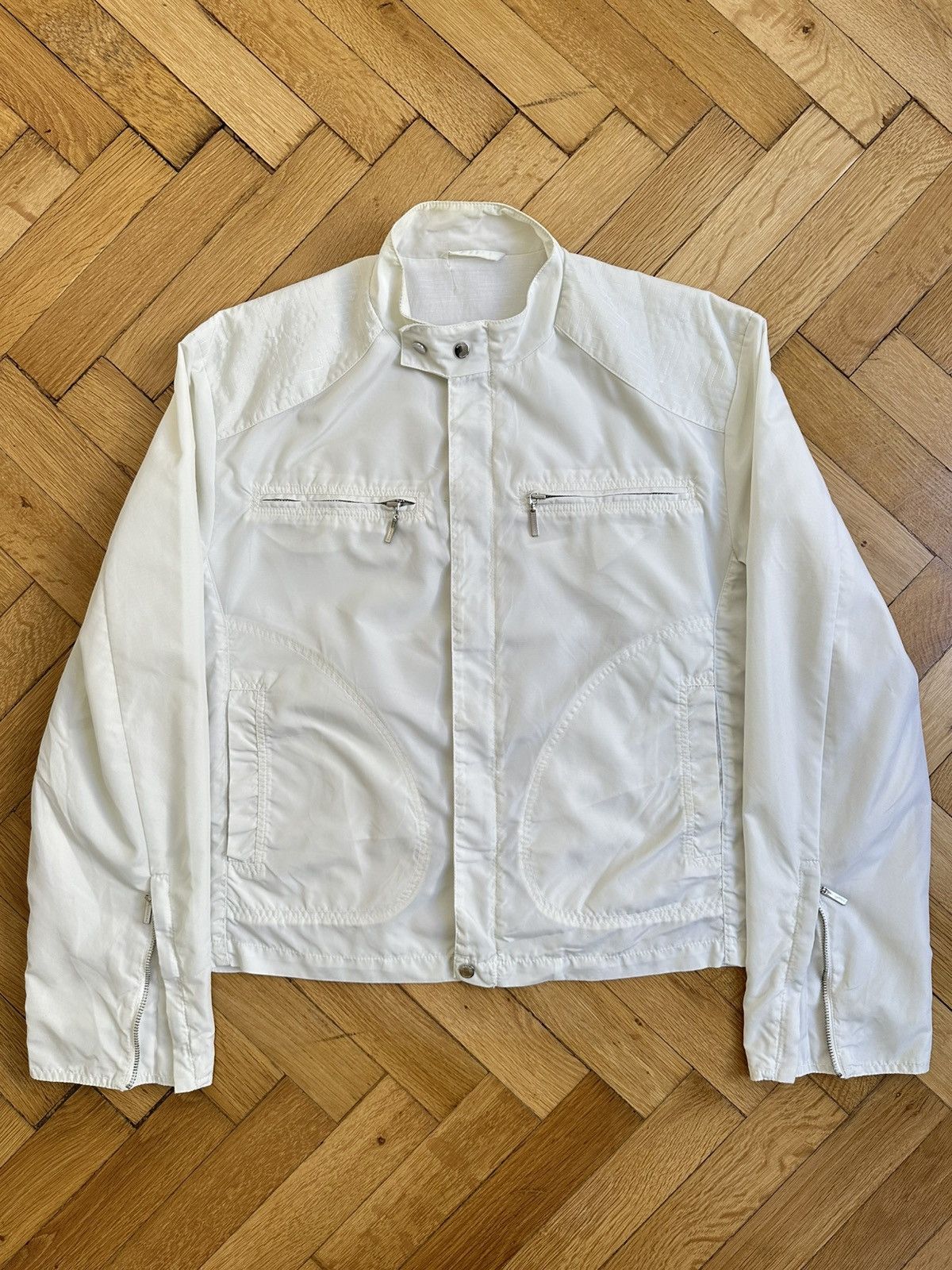 Versace Versace Collection Vintage Rare Luxury Cropped Zipper Jacket Size US M / EU 48-50 / 2 - 1 Thumbnail