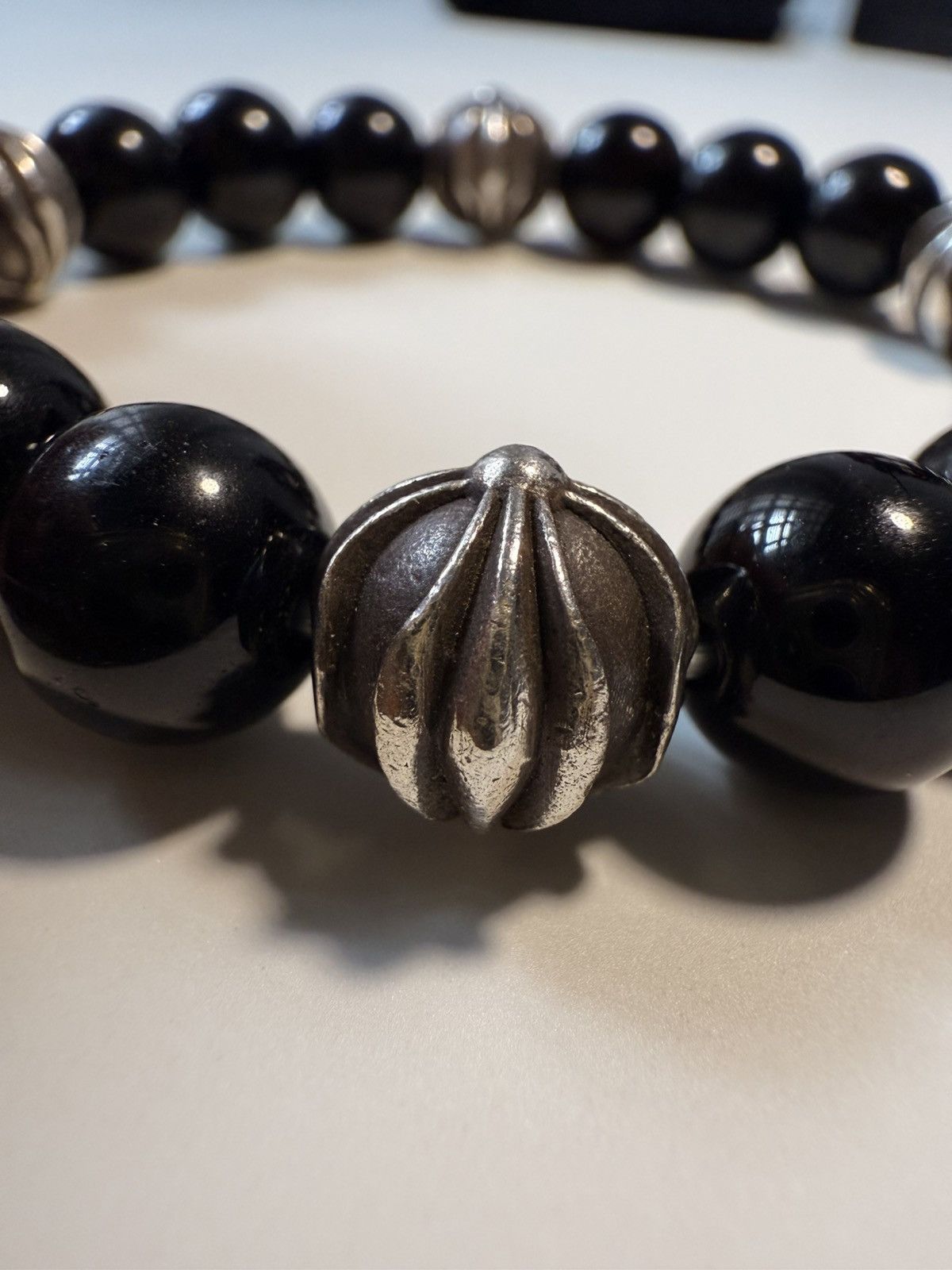Chrome Hearts Chrome hearts onyx 10mm beads bracelet Size ONE SIZE - 6 Thumbnail