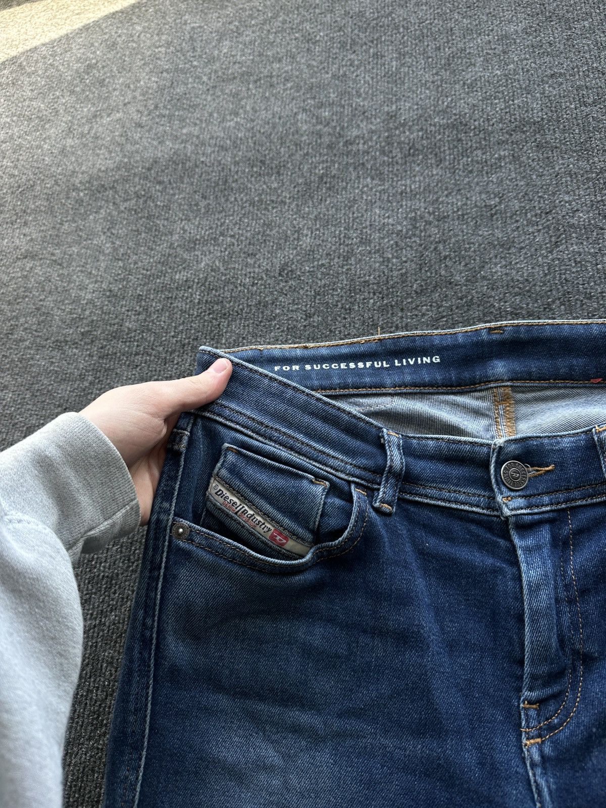 Diesel 🚨 DIESEL AVANT GARDE GOTHIC WOMEN JEANS LOGO IFSIXWASNINE Size 29" - 6 Thumbnail