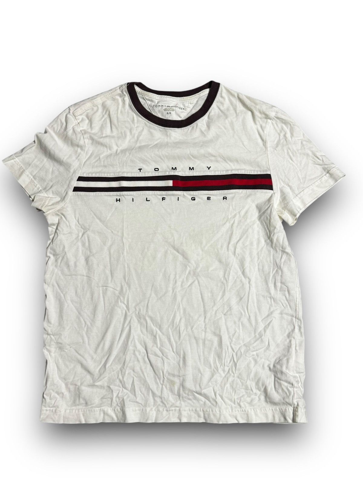 Tommy Hilfiger × Vintage Tommy Hilfiger y2k vtg logo box Tee Size US S / EU 44-46 / 1 - 1 Thumbnail