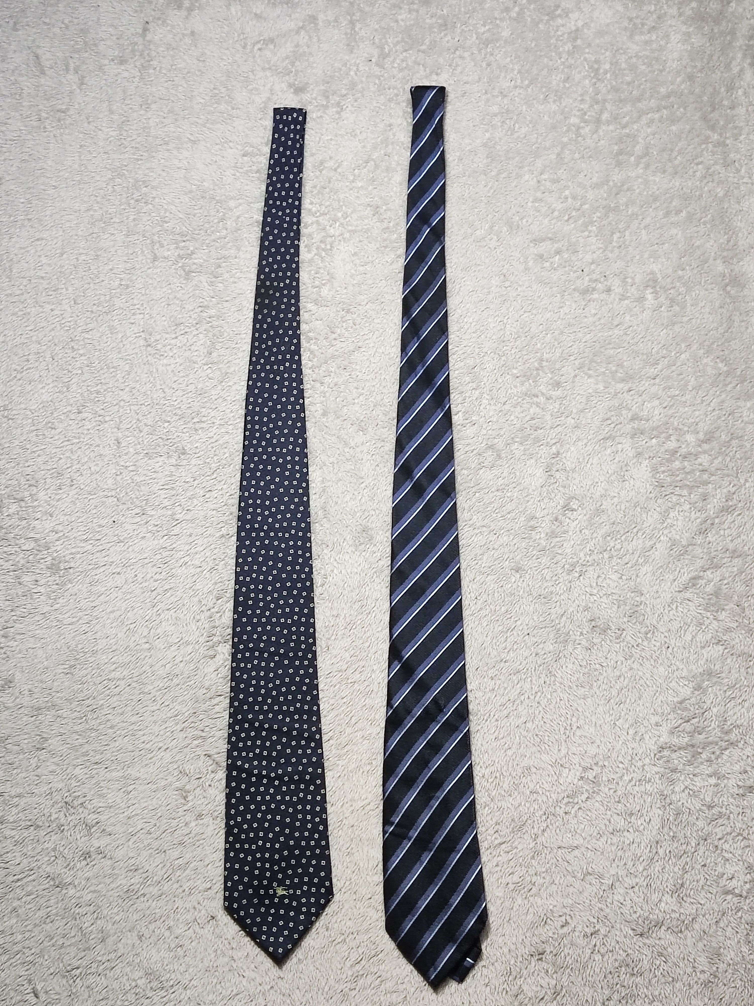 Burberry Vintage 2 bundle BURBERRYS Striped/Geometric Silk Tie Size ONE SIZE - 1 Thumbnail
