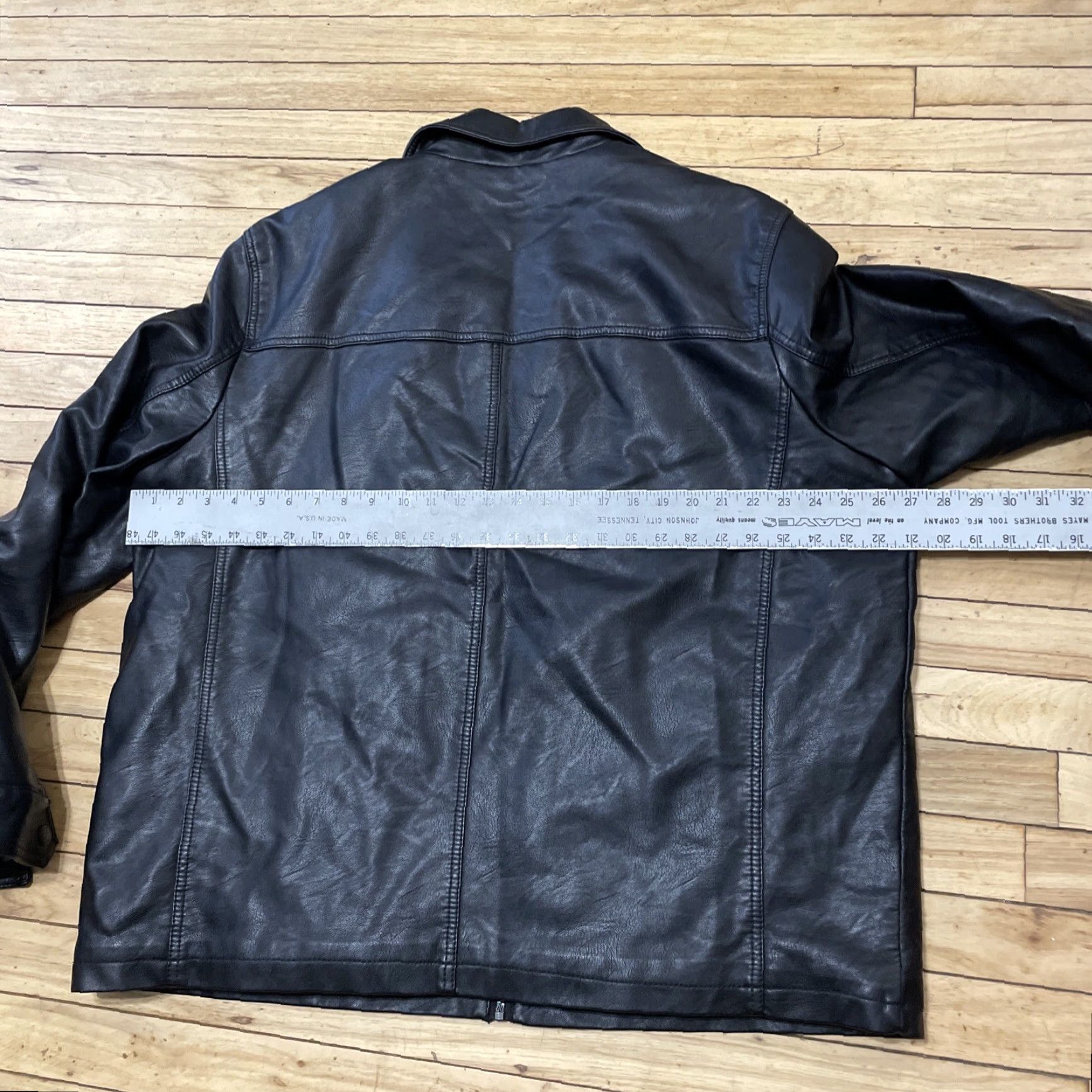 Dockers DOCKERS Jacket Bomber Jacket Men 2XL Black Lined Faux Leather Zip Herrington Coat XXL Size US XXL / EU 58 / 5 - 7 Thumbnail