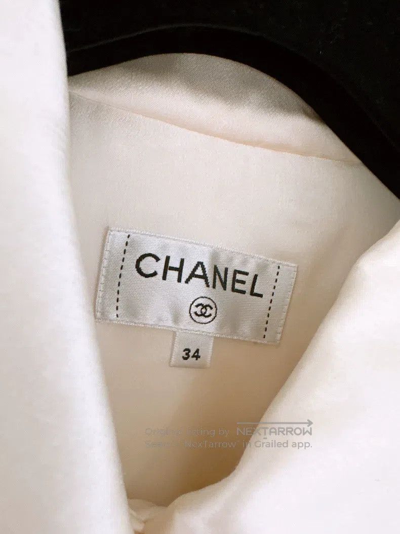 Chanel Chanel Forest series satin silk shirt Size XXS / US 00 / IT 34 - 7 Thumbnail