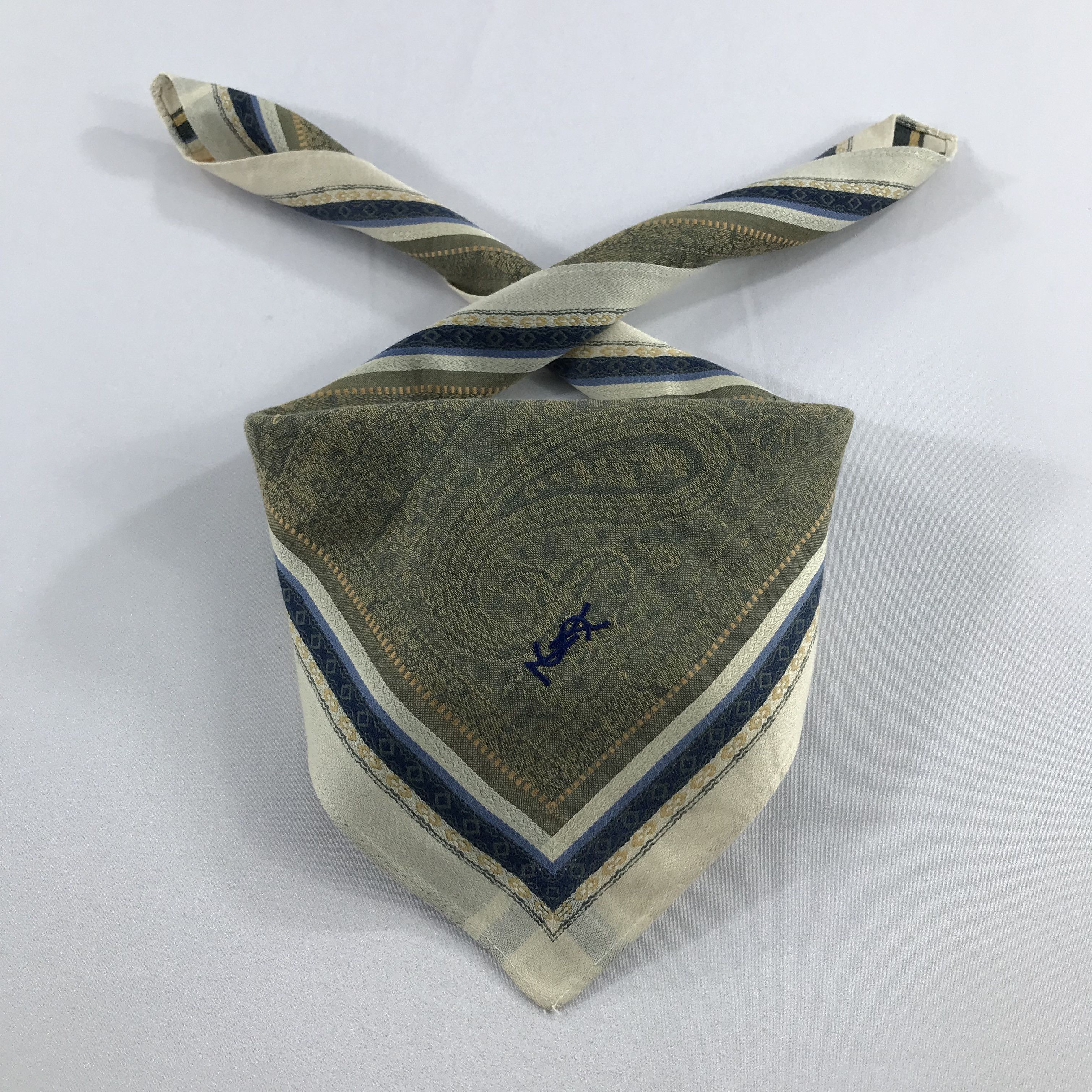 Vintage × Yves Saint Laurent Yves Saint Laurent Bandana / Handkerchief/Neckerchief -S2110 Size ONE SIZE - 3 Thumbnail