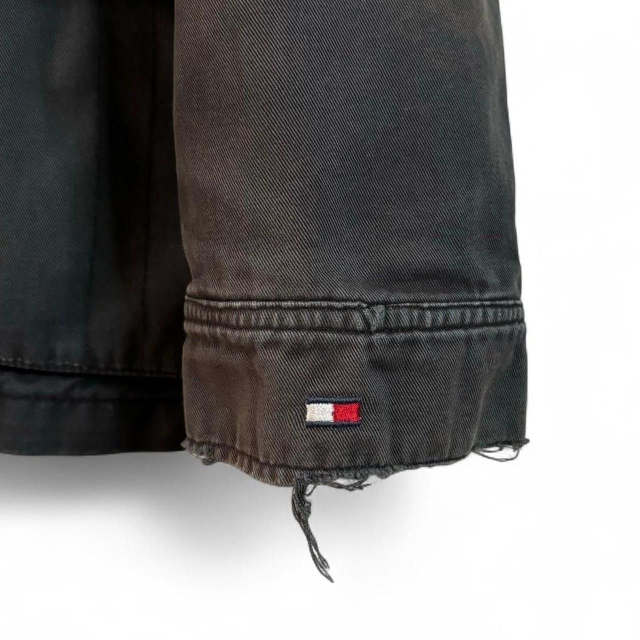 Tommy Hilfiger Vintage Tommy Hilfiger Faded Black Zip-Up Work Jacket Size US XL / EU 56 / 4 - 2 Thumbnail