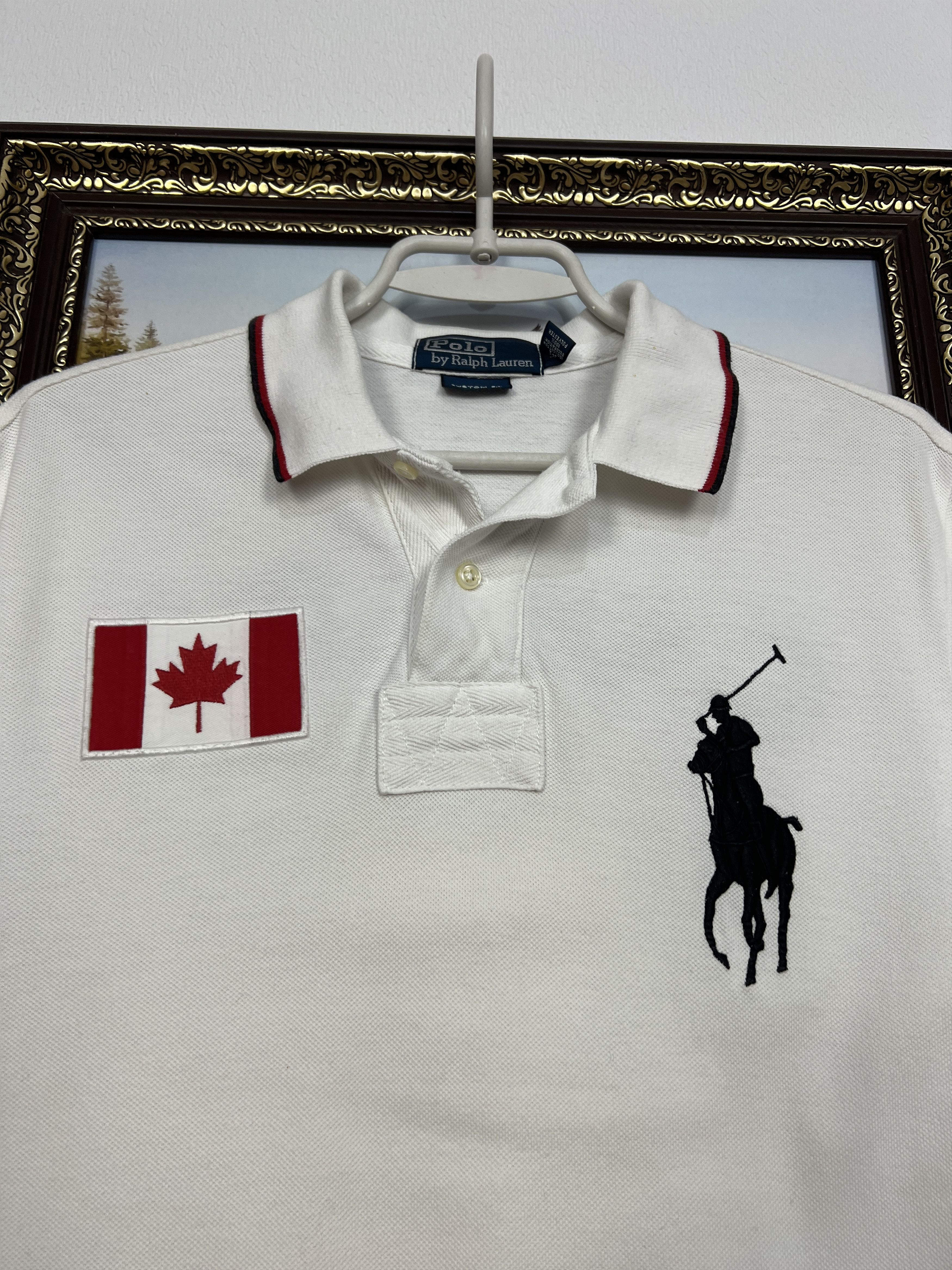 Polo Ralph Lauren Polo Ralph Lauren Canada White Polo Shirt Rugby Jersey Rare Size US S / EU 44-46 / 1 - 4 Thumbnail