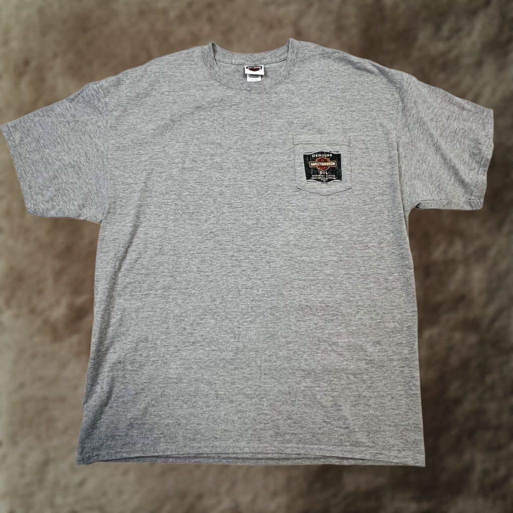 Vintage Harley Davidson Cave Creek Arizona T Shirt 2XL Gray Cotton Polyester Crew Neck Short Sleeve Graphic Tee Mens Size US XXL / EU 58 / 5 - 1 Thumbnail