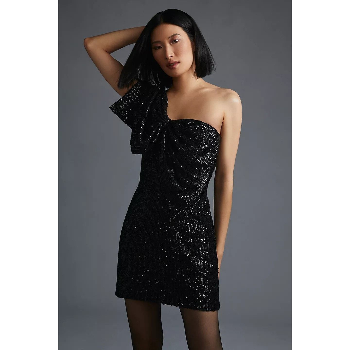 Anthropologie NWT Anthropologie Let Me Be One-Shoulder Mini Dress $180 XS Size XS / US 0-2 / IT 36-38 - 4 Thumbnail