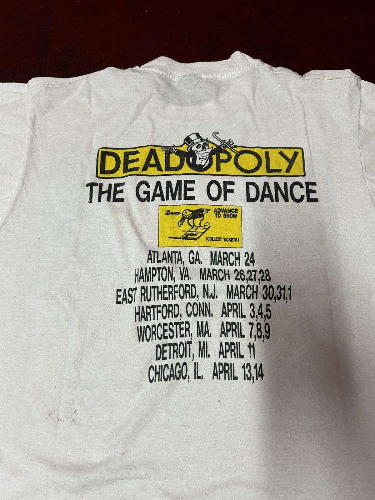 Fruit Of The Loom 1988 deadopoly the game of dance Size US XL / EU 56 / 4 - 9 Thumbnail