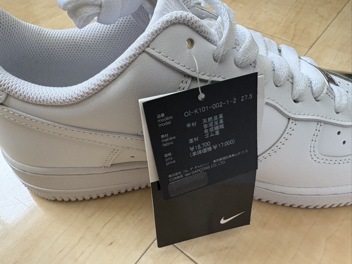 Comme des Garcons × Comme des Garcons Homme × Nike 1 of 300 Nike×Comme des Garçons Air Force 1 Low Size US 9.5 / EU 42-43 - 8 Thumbnail