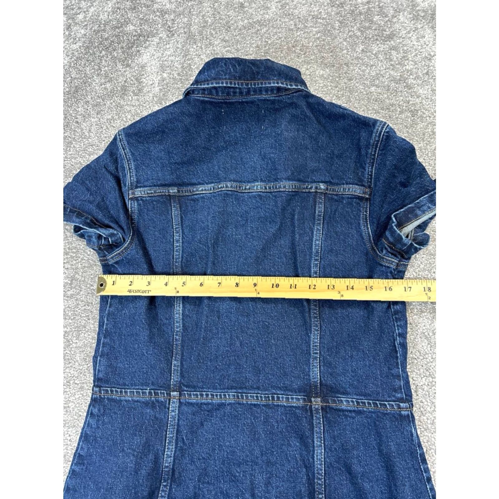 Reformation VINTAGE Reformation Blue Denim Dress Women's Size 10 Casual A-Line Blouson Size L / US 10 / IT 46 - 5 Thumbnail