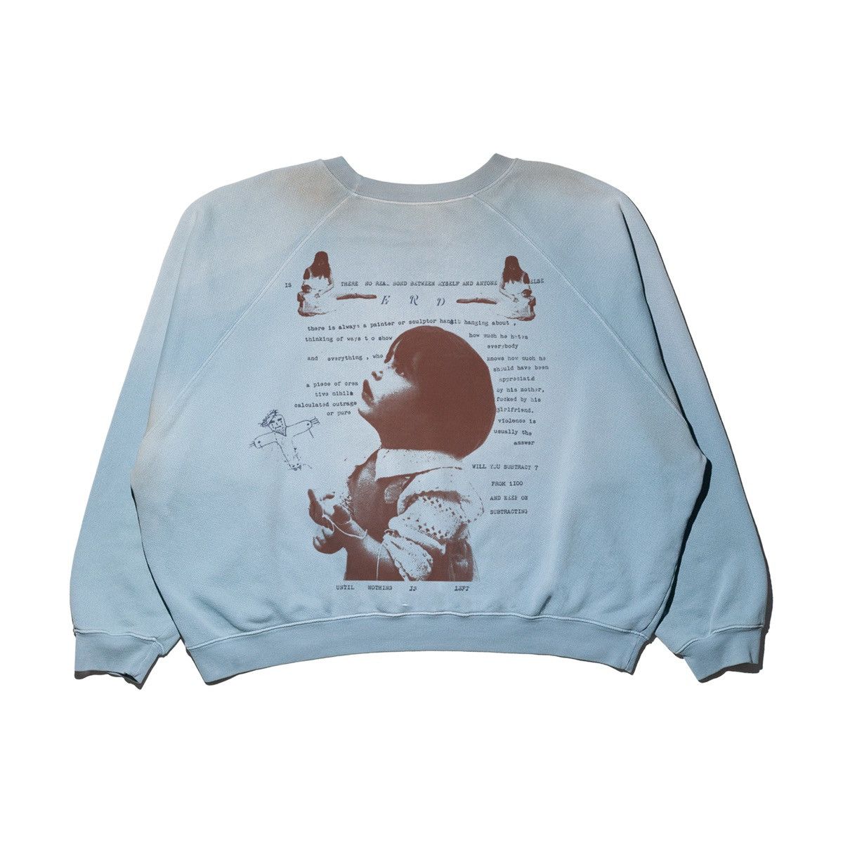 Enfants Riches Deprimes Enfants Riches Deprimes REMINISCING RAGLAN SWEATSHIRT Size US XL / EU 56 / 4 - 2 Thumbnail