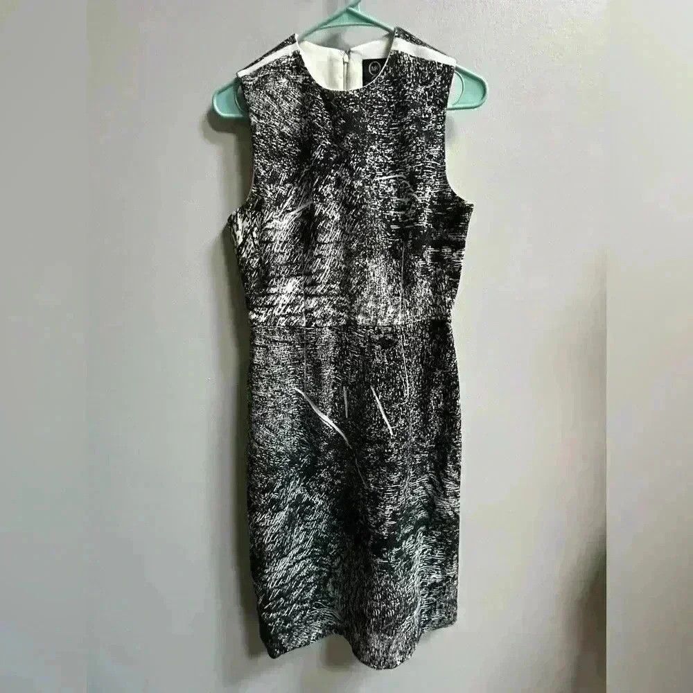 McQ Alexander McQueen NEW | McQ by Alexander McQueen Abstract Print Sheath Dress Size S / US 4 / IT 40 - 1 Thumbnail