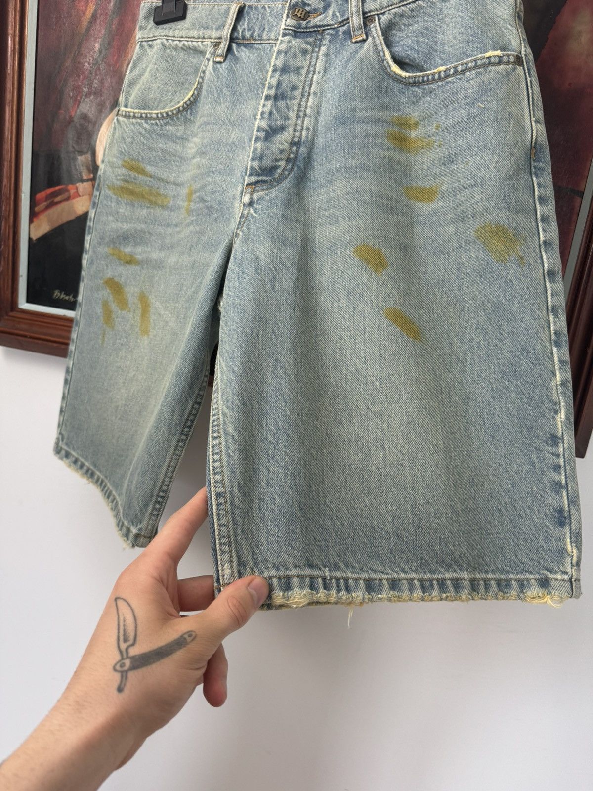 Misbhv MISBHV Sample Denim Jeans Jorts Baggy Shorts Hype Designer Size US 32 / EU 48 - 4 Thumbnail