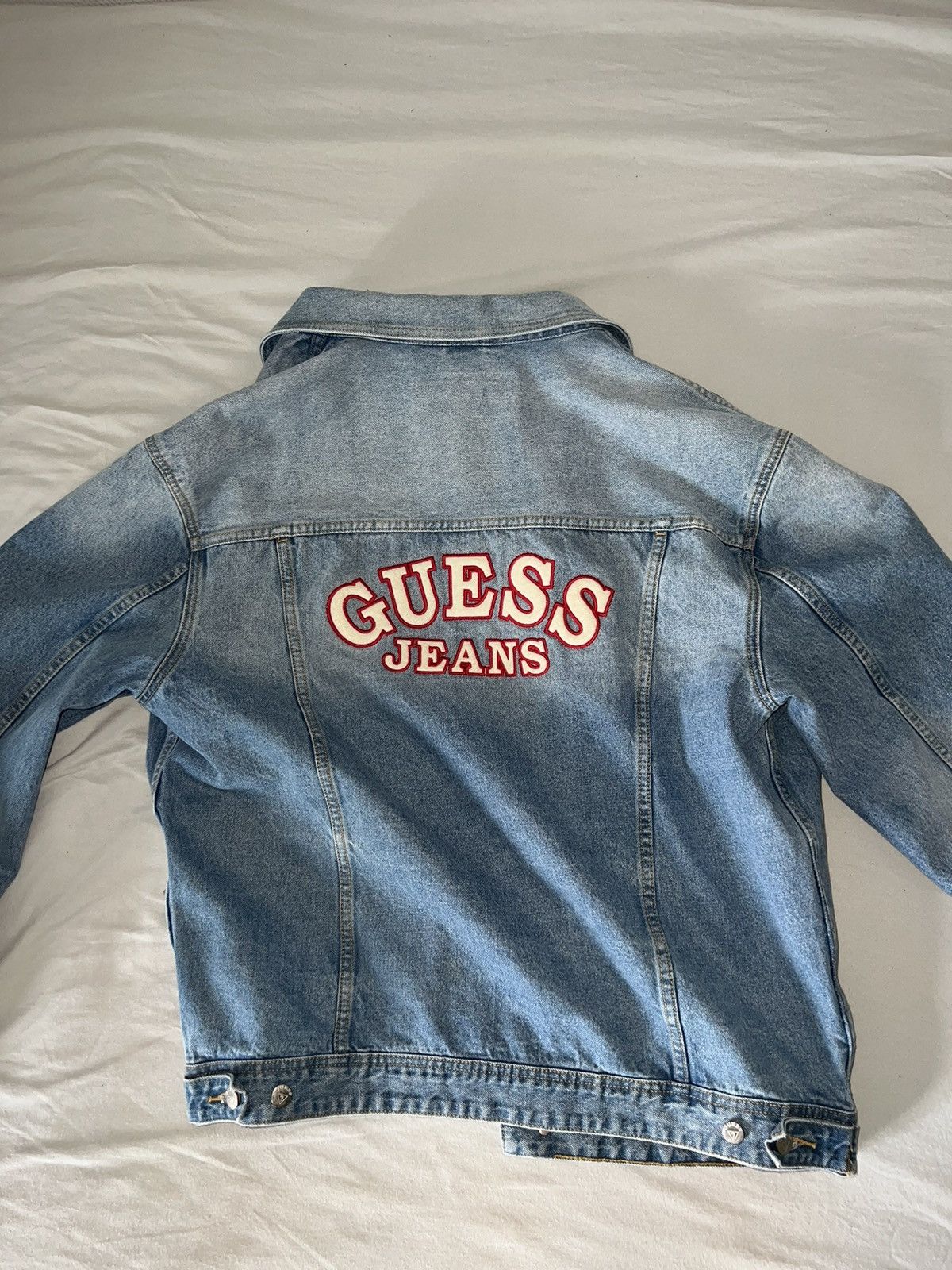 image of Asap Rocky x Guess Iconic Guess Denim Jacket, Men's (Size XL)