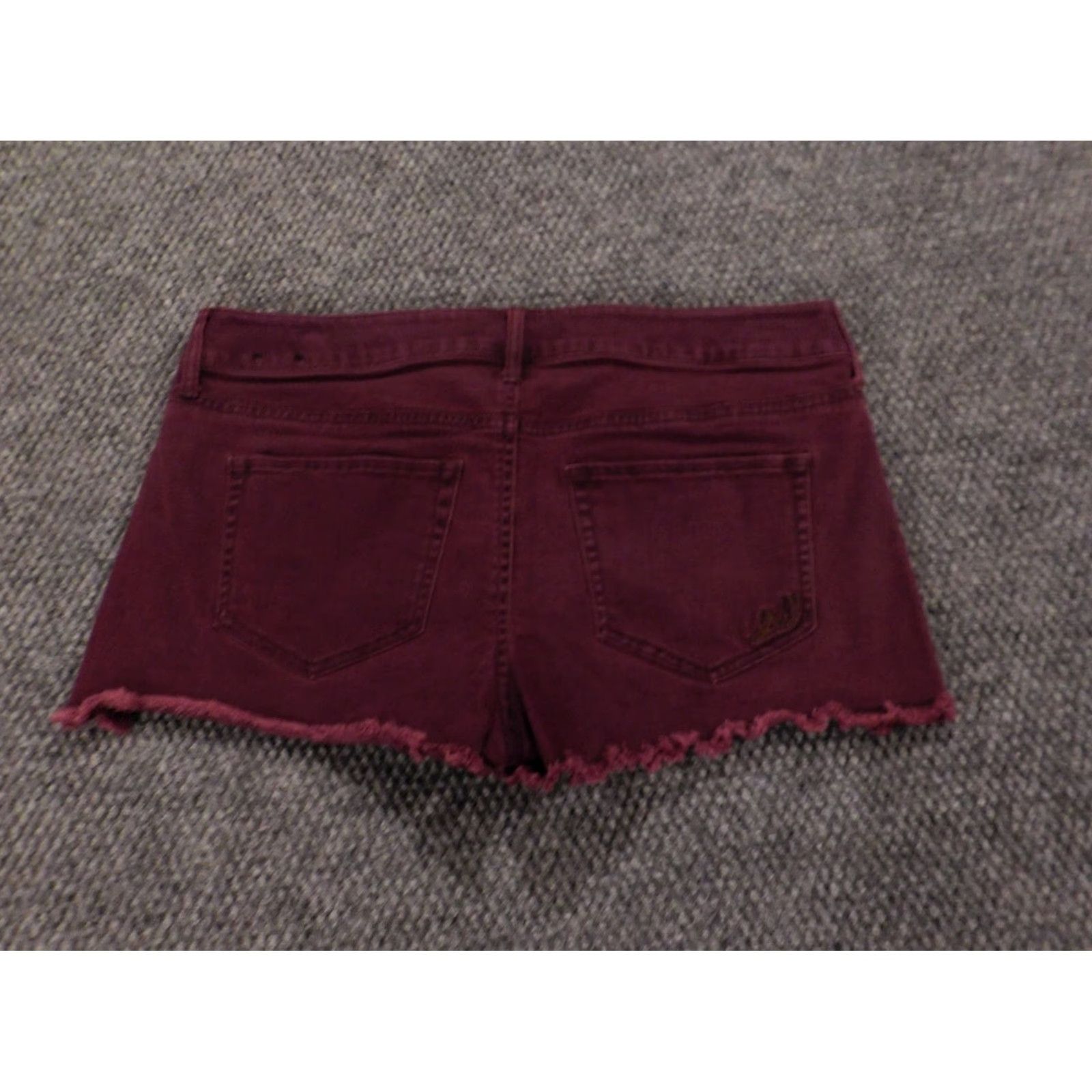Express Express Womens Shorts 4 Purple Cut-Off Button Stretch Knit Cotton Blend Zipper Flat Front Classic Casual Summer Regular Womens Size 27" / US 4 / IT 40 - 7 Thumbnail
