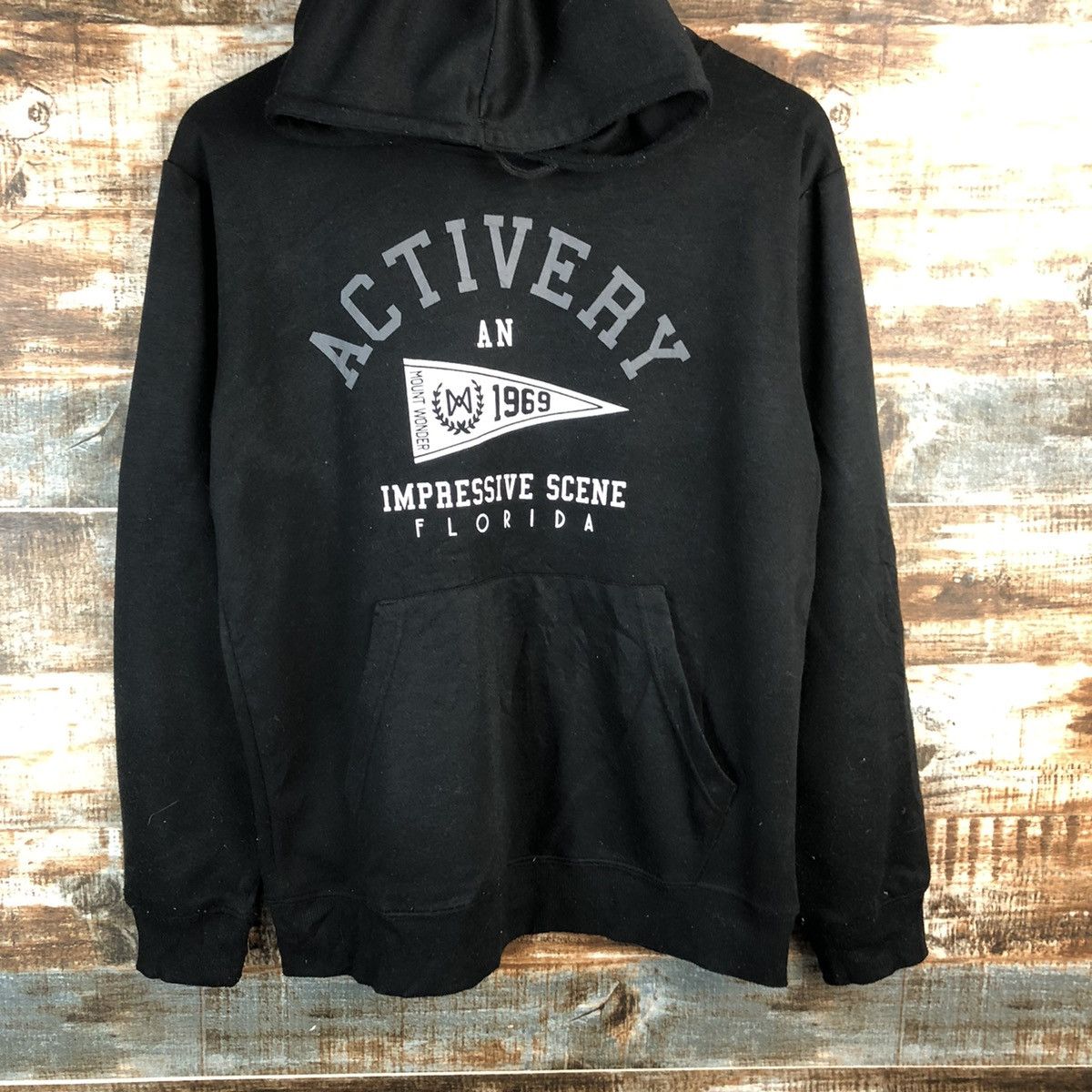 Japanese Brand J.E. Balance Black Hoodie #A1914 Size US M / EU 48-50 / 2 - 3 Thumbnail