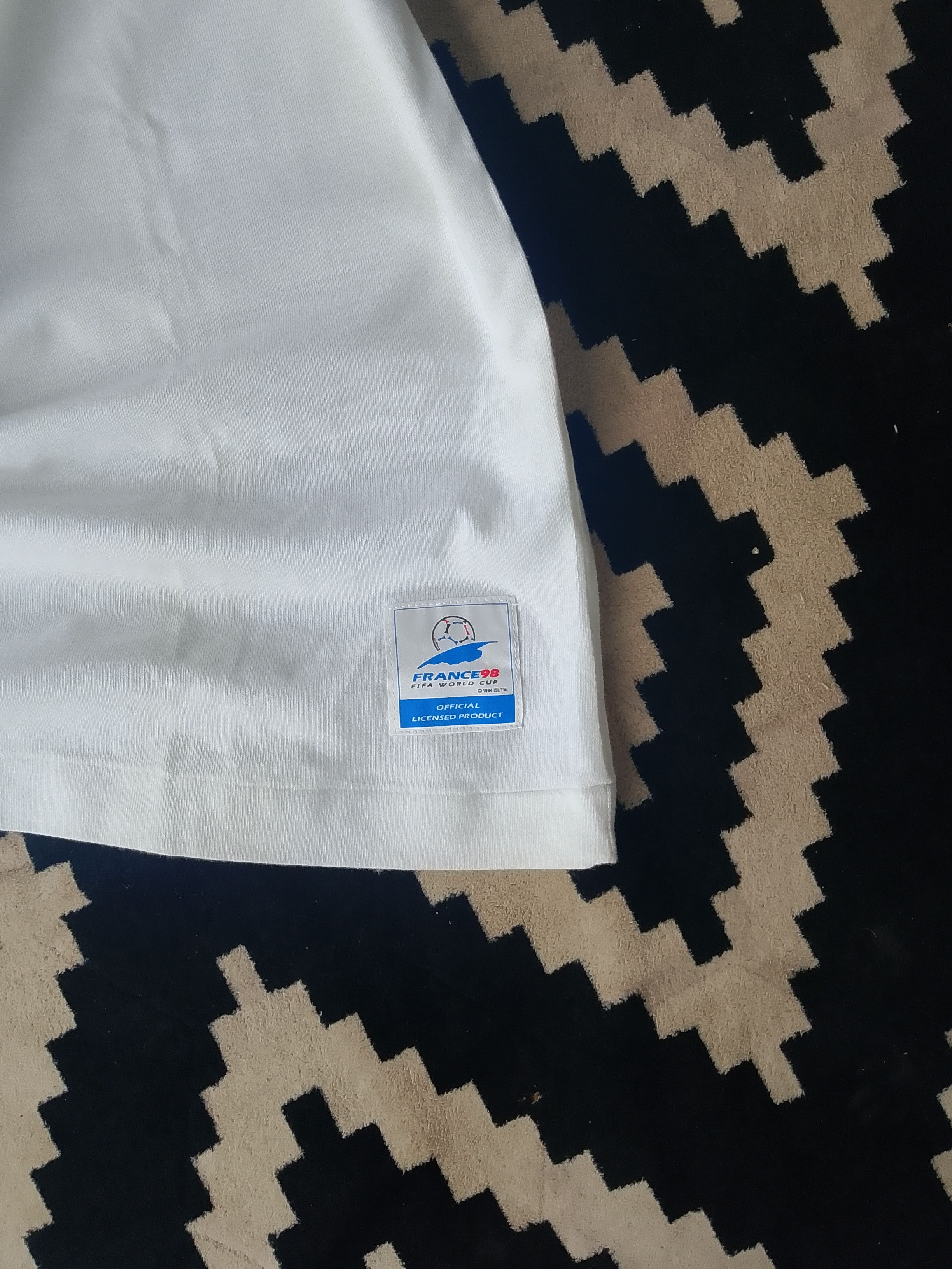 Other Rare 1998 FIFA World Cup France Merchandise Tricolore Tshirt Size US L / EU 52-54 / 3 - 8 Thumbnail