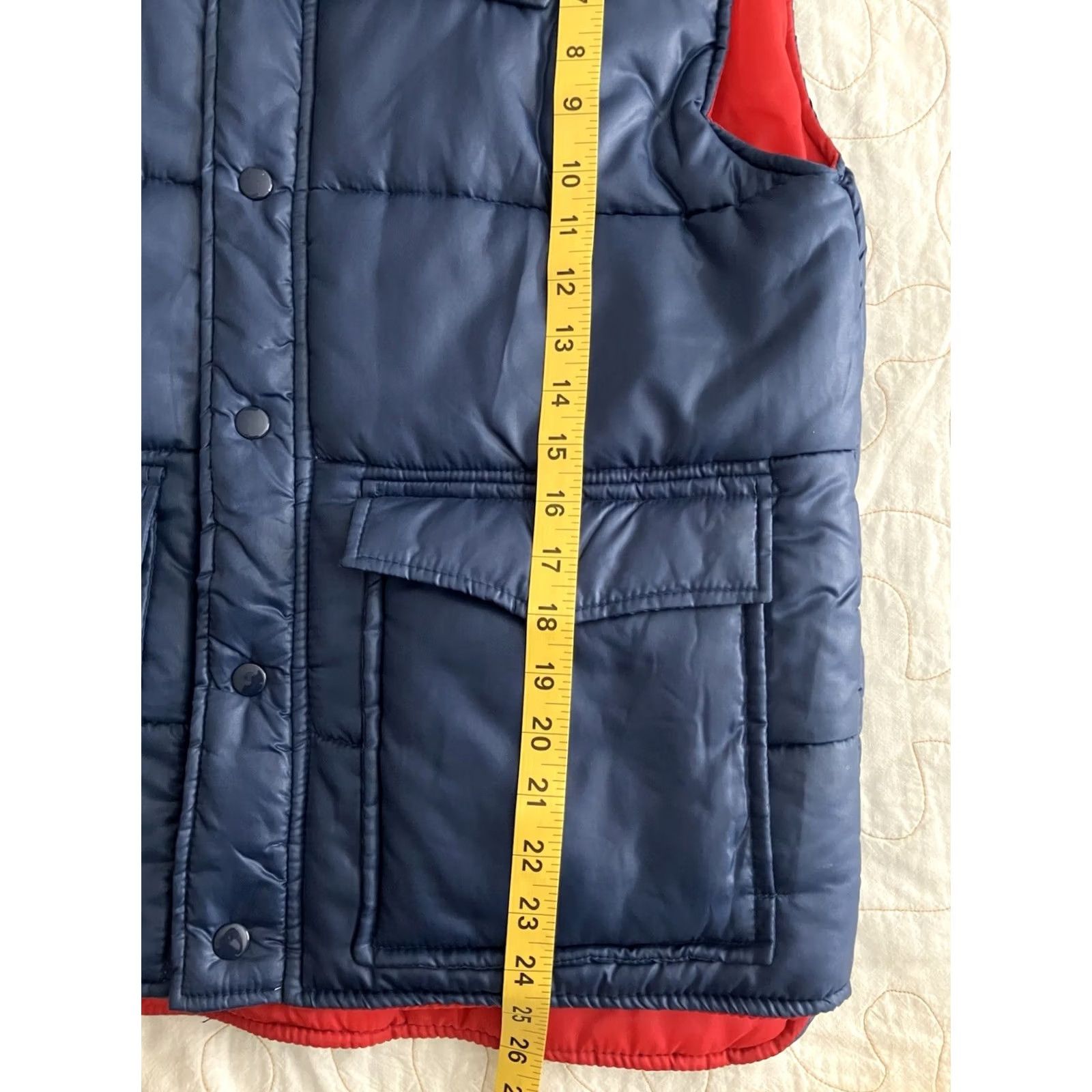 Vintage VINTAGE Martini Vest Big Blue Red Puffer Snap Button 1980s 1990s Mens Large Vest Blue Red Martini Mens Snap Button Vest 1980s Vintage 80s Puffer Vest Size US L / EU 52-54 / 3 - 3 Thumbnail