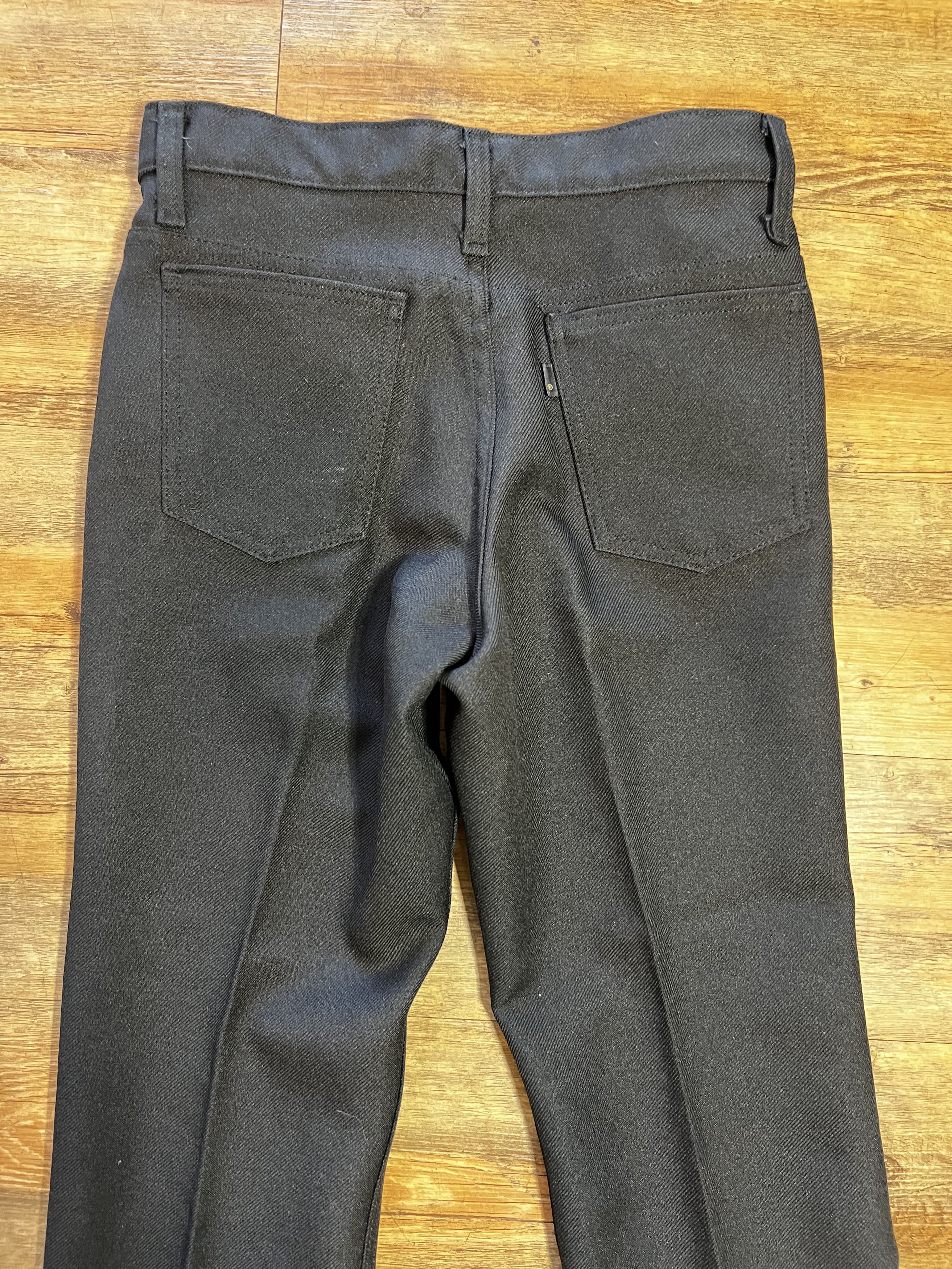 Levi's Vintage Clothing Vintage 1970's Levi's Black Polyester Pants Size US 28 / EU 44 - 5 Thumbnail