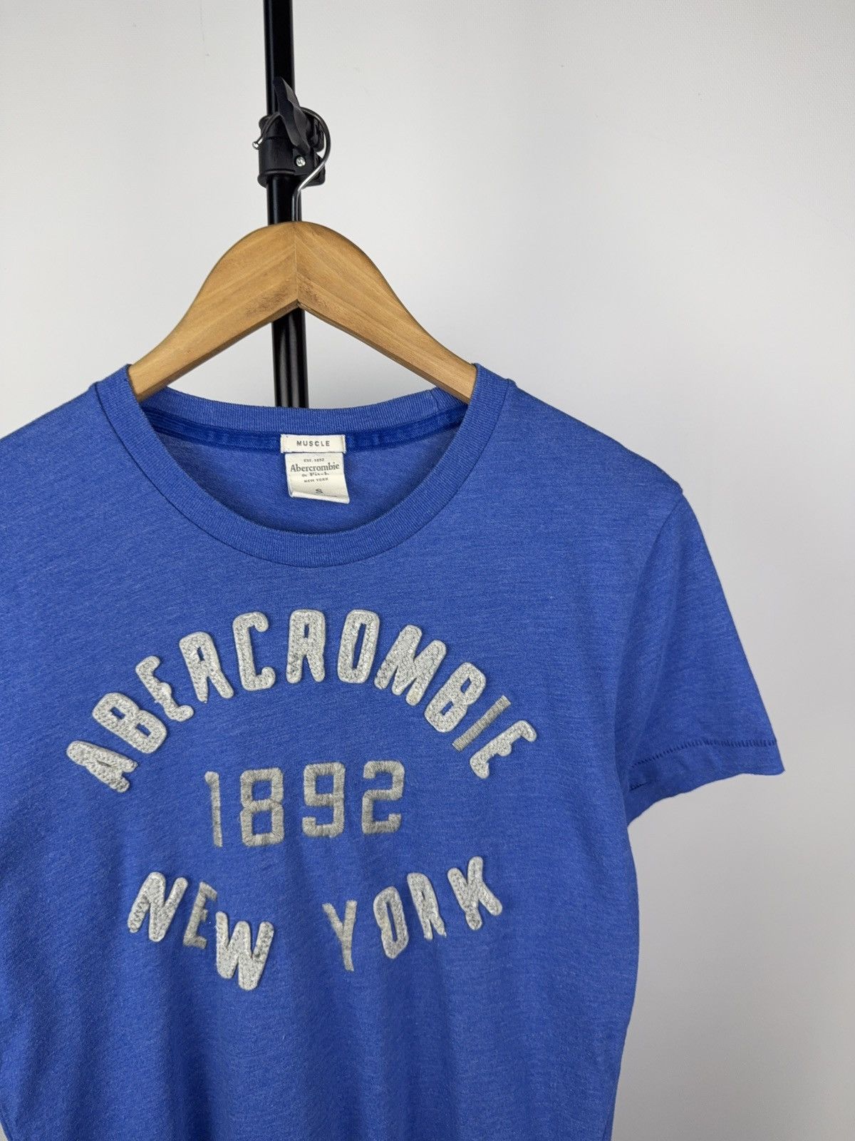 Abercrombie & Fitch × Vintage Abercrombie Muscle Fit Tee Big Logo New York Blue S Vintage Size US S / EU 44-46 / 1 - 2 Thumbnail