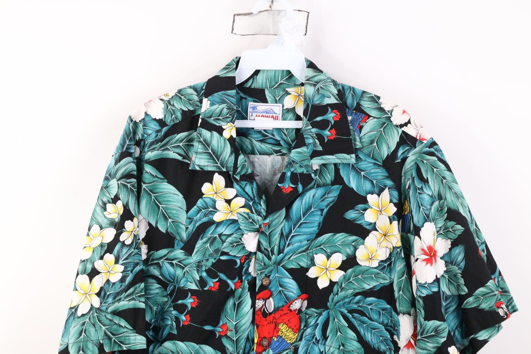 Vintage Vintage 90s Magnum PI Tom Selleck Parrot Button Shirt Size US L / EU 52-54 / 3 - 2 Thumbnail