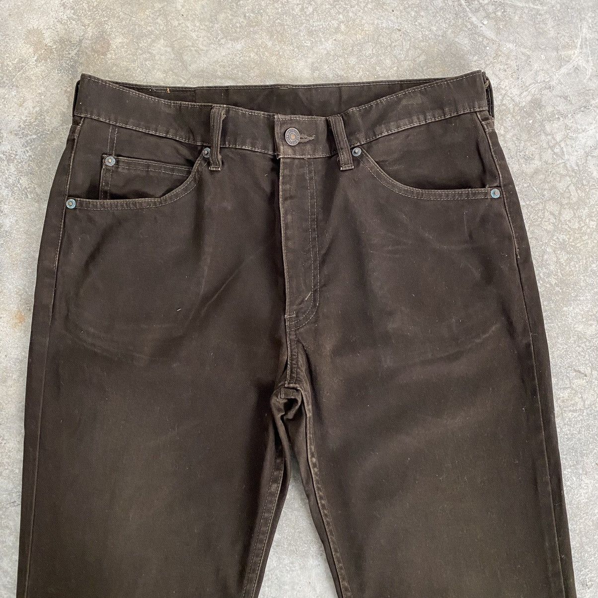 Levi's Size 33x30 Vintage Levis 517 Brown Bootcut Flared Jeans Size US 33 - 7 Thumbnail