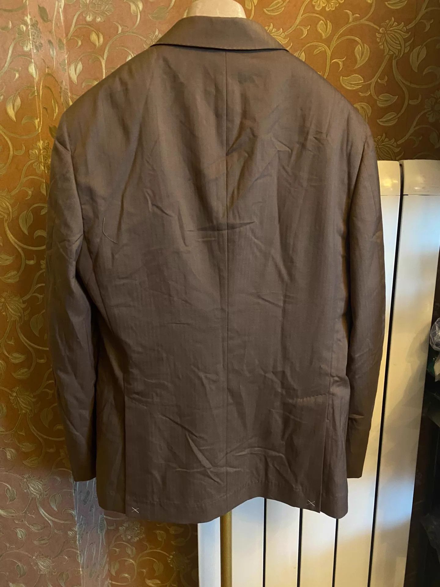 Brunello Cucinelli BC Double-Breasted Herringbone Cashmere Blazer Size 50 Size 50R - 2 Thumbnail