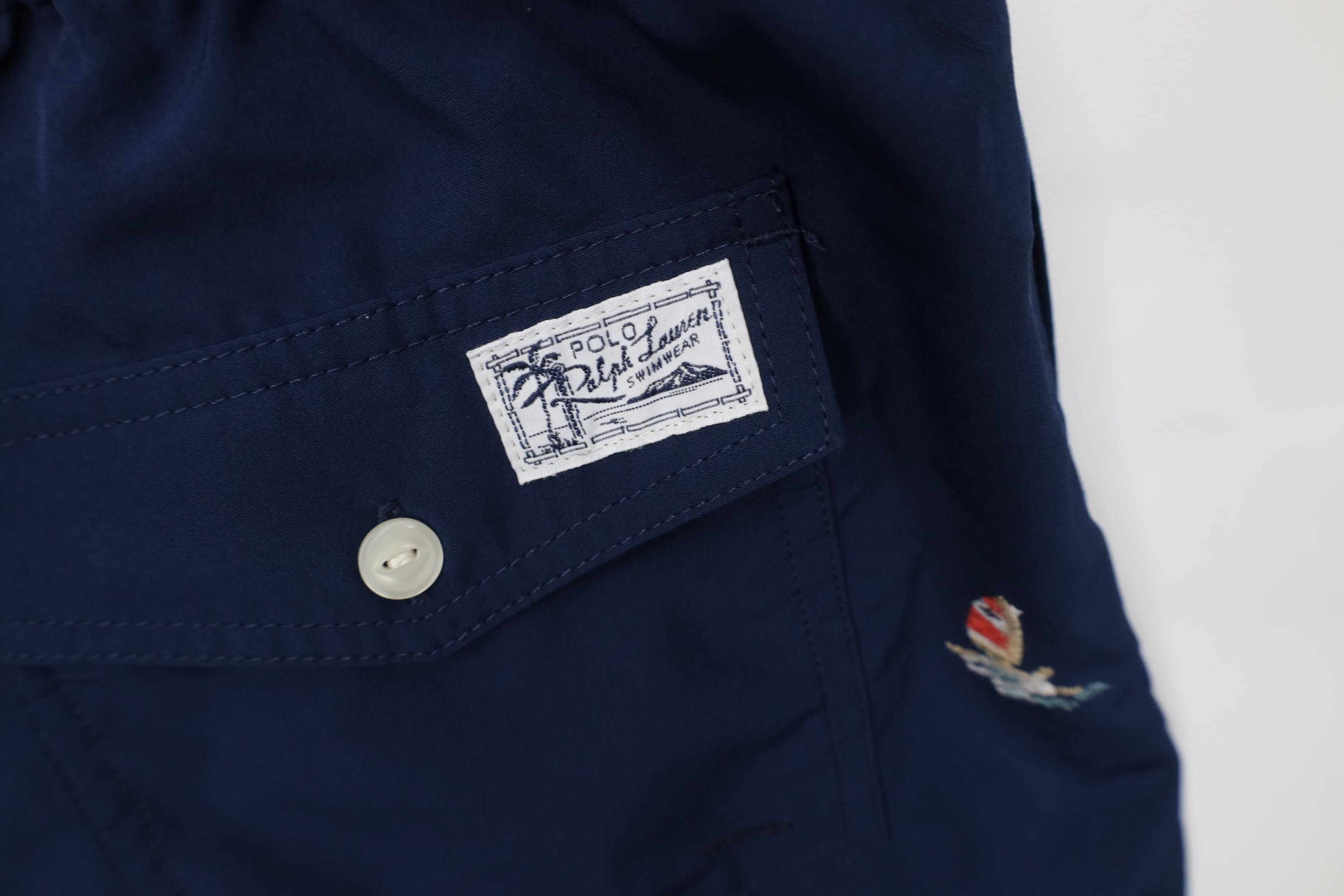 Polo Ralph Lauren Vintage Y2K Ralph Lauren Buoy All Over Print Lined Shorts Size US 34 / EU 50 - 13 Thumbnail