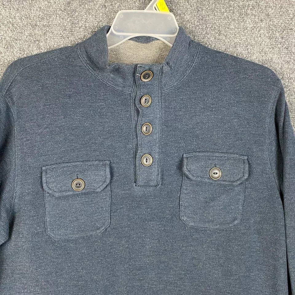 Other Outdoors Life Henley Waffle Knit Sweater Men's Medium Size US M / EU 48-50 / 2 - 2 Thumbnail