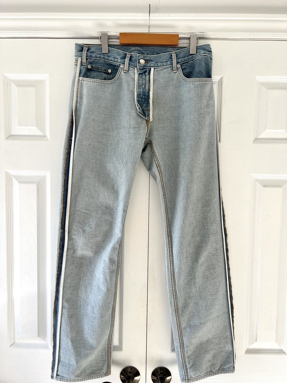 Helmut Lang Helmut Lang 1999 Reissue Inside Out Jeans Size US 32 / EU 48 - 2 Thumbnail