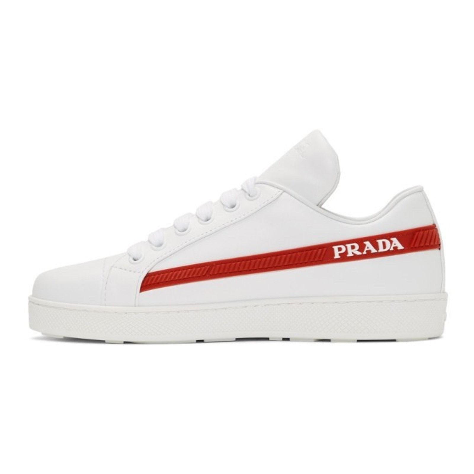 Prada Prada Band Logo Lace Up Tie Flat Low Top Sneaker 36.5 Size US 6.5 / IT 36.5 - 13 Thumbnail