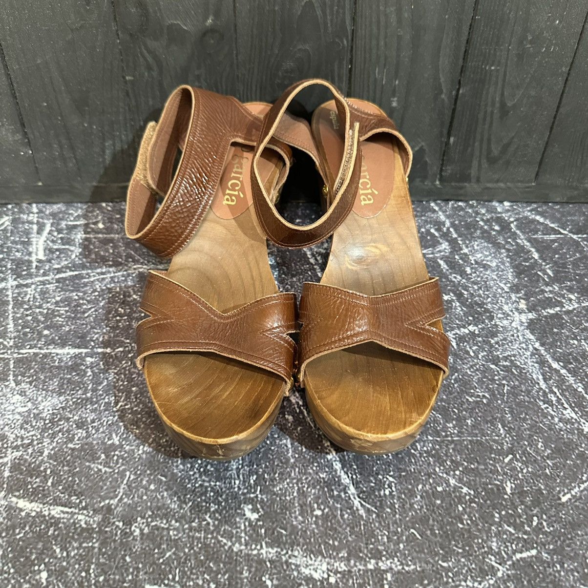 Pedro Garcia Pedro Garcia Wedge Women’s Leather Sandals Heels Size 40 Size US 10 / IT 40 - 4 Thumbnail