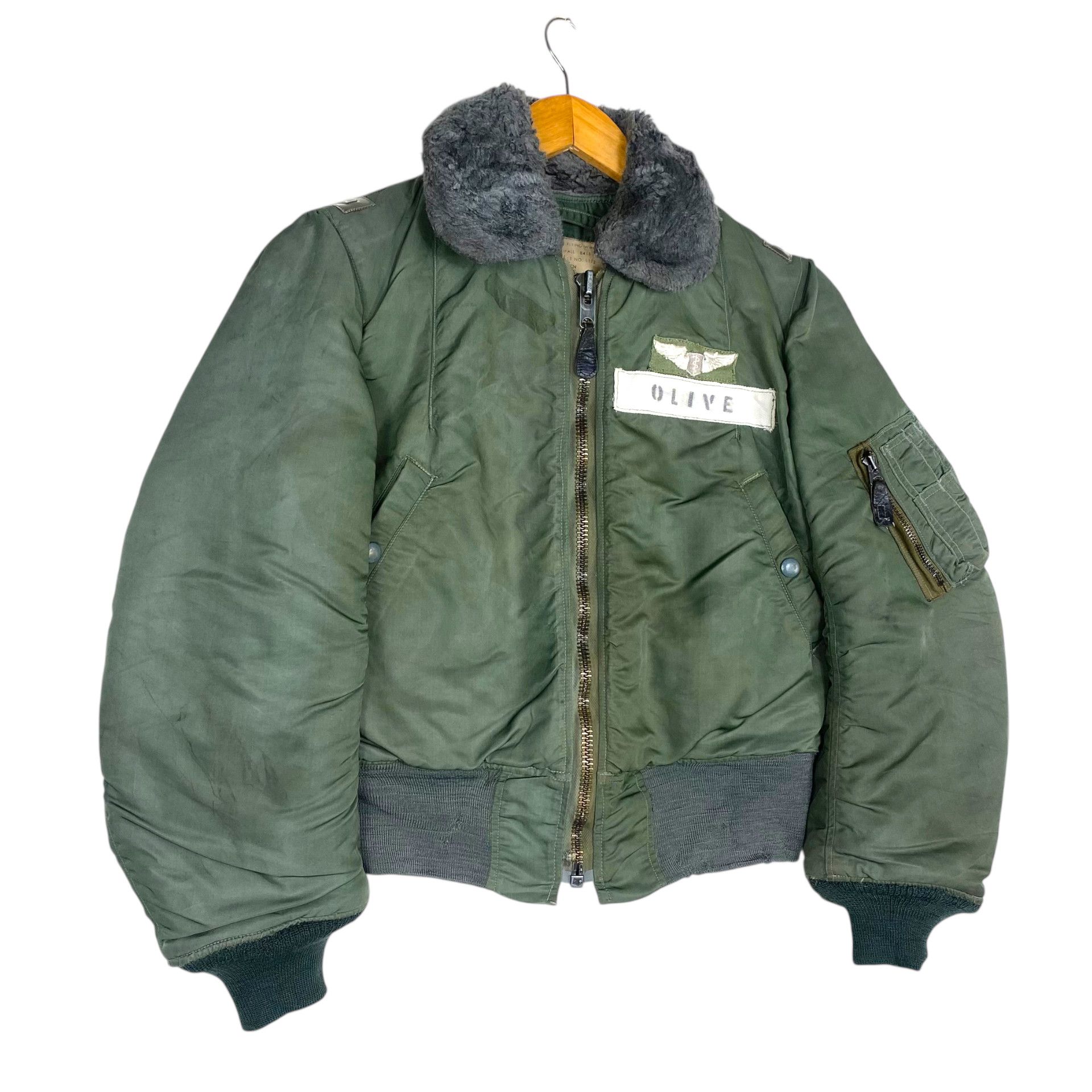 Vintage 💥50s B17-B USAF MILITARY FLIGHT RIOT BOMBER JACKET Size S / US 4 / IT 40 - 3 Thumbnail