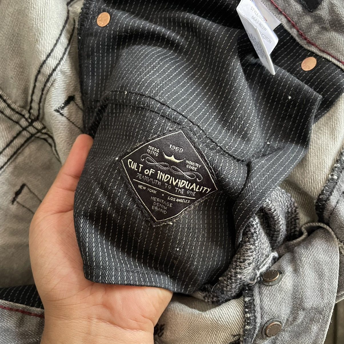 Cult Of Individuality Cult of Individuality Boro Denim Jeans Size US 32 / EU 48 - 10 Thumbnail