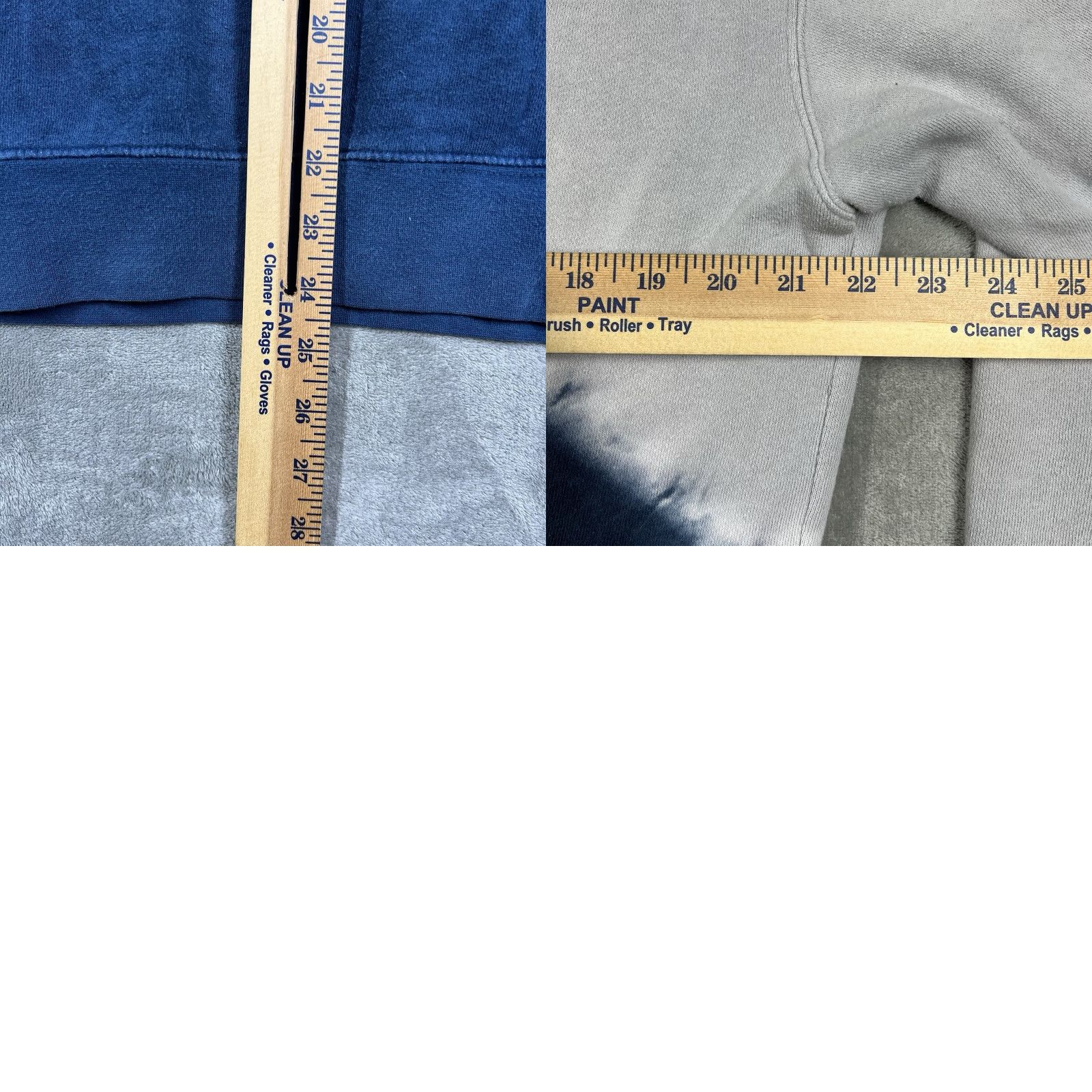 Huf HUF Worldwide Hoodie Mens Medium Tie Dye Navy Blue Gray Pullover Sweatshirt Long Sleeve Hooded Pockets Embroidered Logo Multicolor California? Size US M / EU 48-50 / 2 - 9 Thumbnail