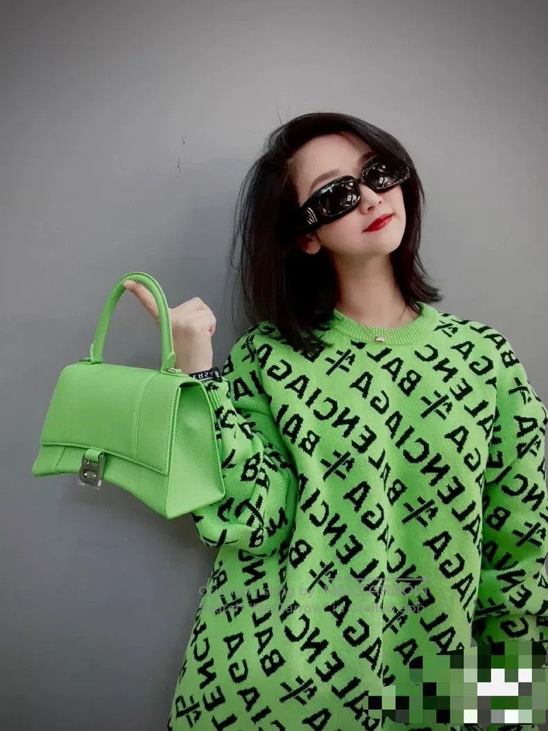 Balenciaga Balenciaga Ox Year Limited Green Logo Sweater, XS Size Size US XS / EU 42 / 0 - 5 Thumbnail