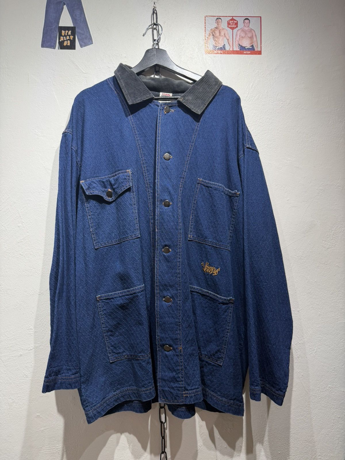 Vision Streetwear Vintage 80s Vision Streetwear Chore denim jacket Size US XXL / EU 58 / 5 - 1 Thumbnail